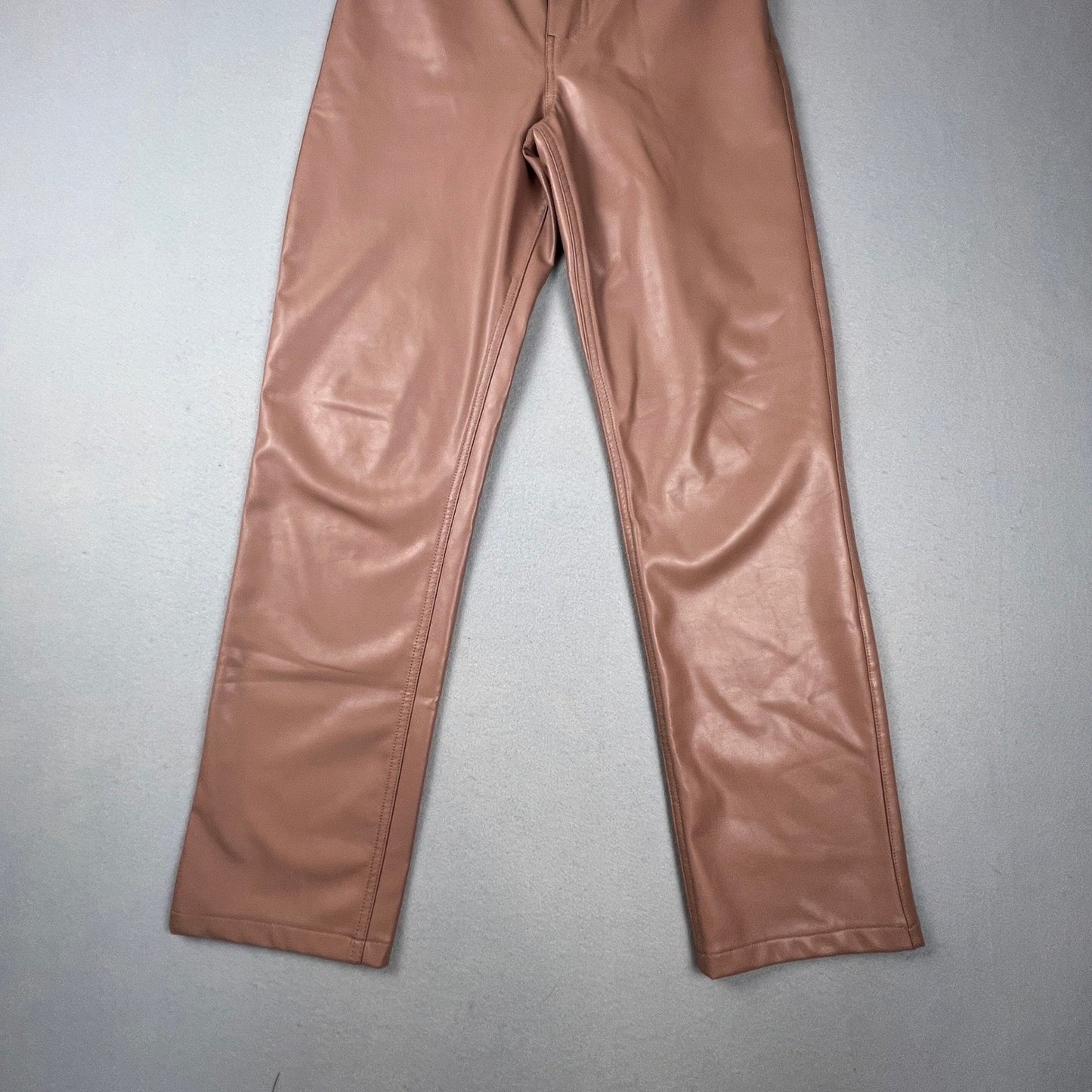 Abercrombie & Fitch Faux Leather Pants Womens 27/4 Pink 90s Straight High Rise