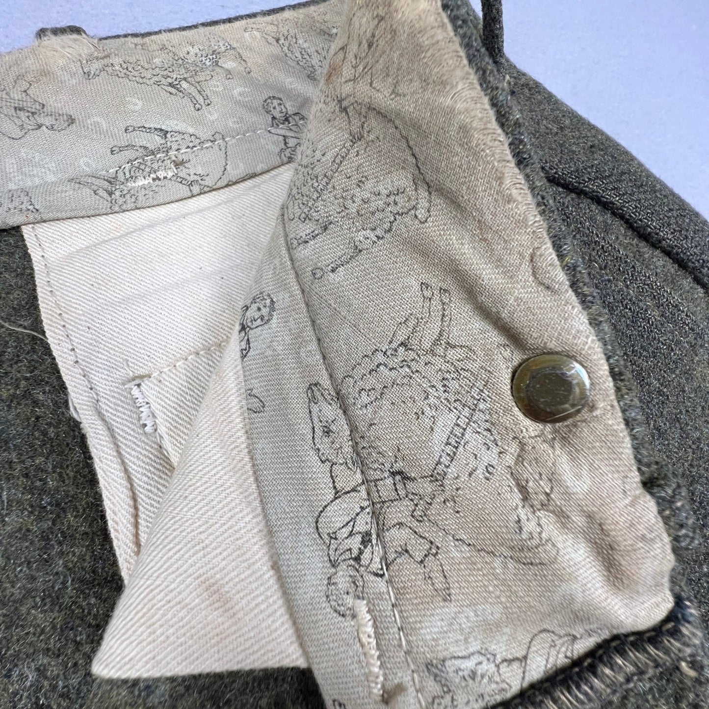 VTG JO Ballard Malone Wool Lace Up Breeches Pants 34 Hunting Logging 30s Johdpur