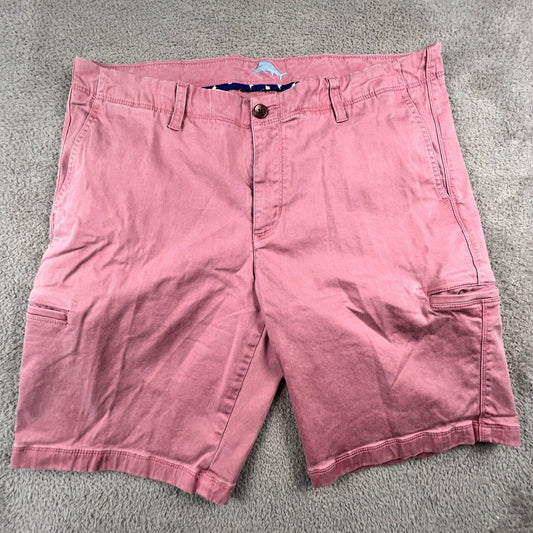 Tommy Bahama Boracay Shorts Mens 36 Pink Cotton Tencel Stretch Island Summer