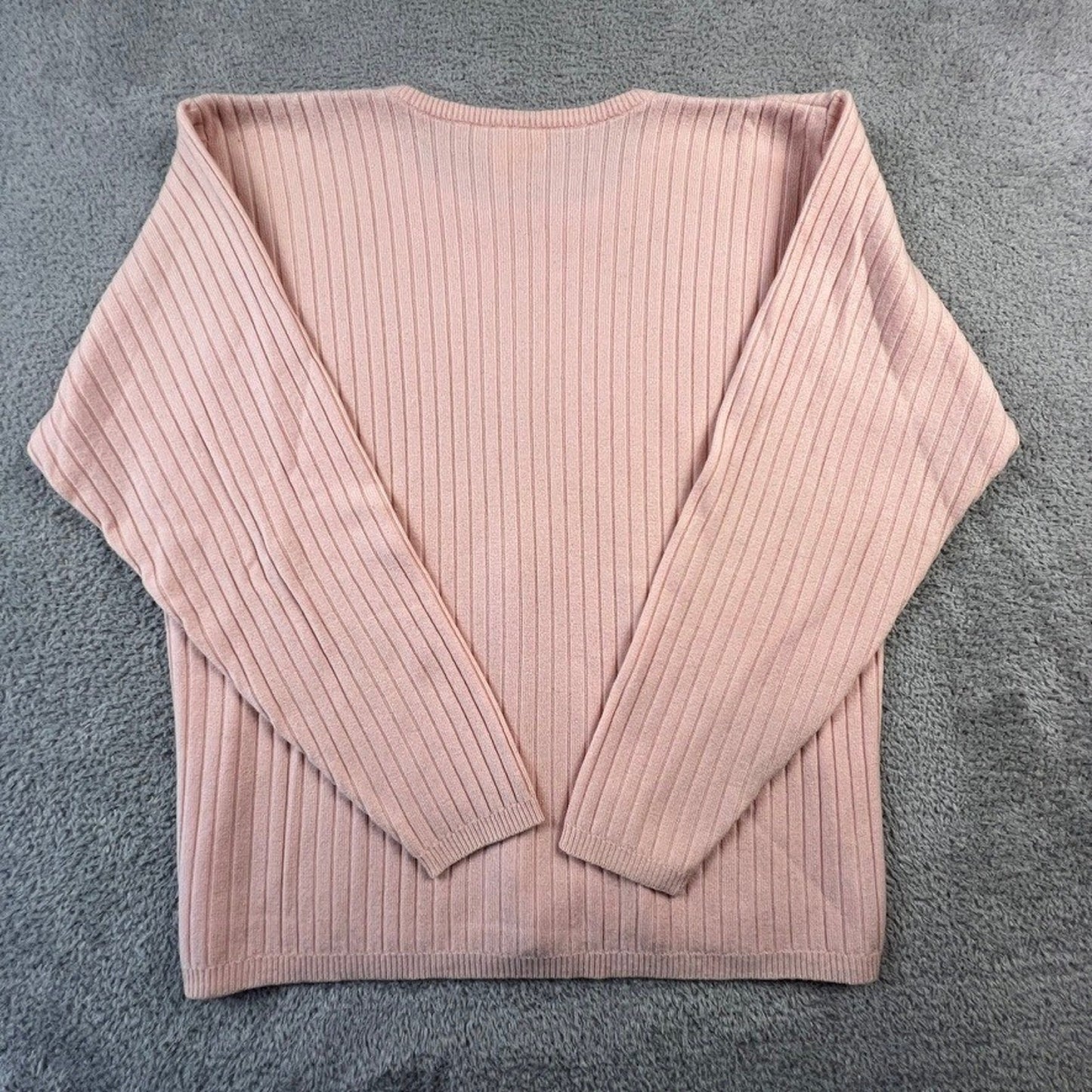 Neiman Marcus 100% Cashmere Crewneck Sweater Womens Pink Size Large Quite luxury