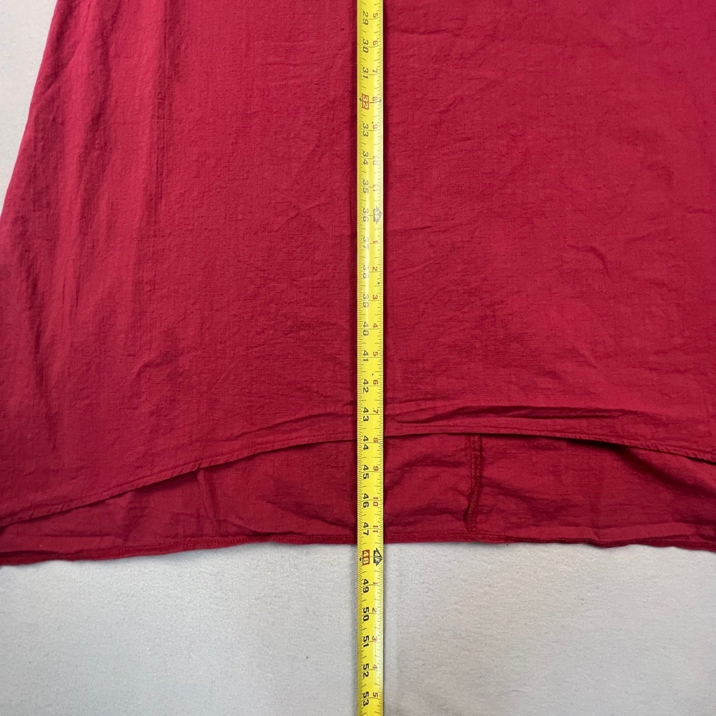 Zanzea Maxi Dress Womens M Red Sleeveless Cotton Blend Boho Lagenlook Pocket