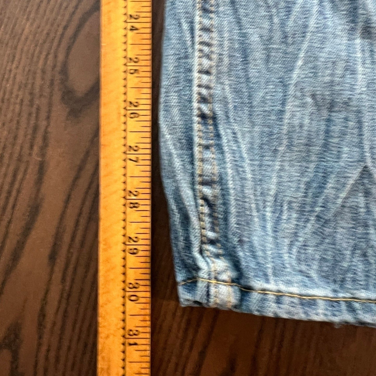 Brooklyn Cloth Jeans Mens 38x30 Light Wash Distressed Slim Fit Denim Punk Emo