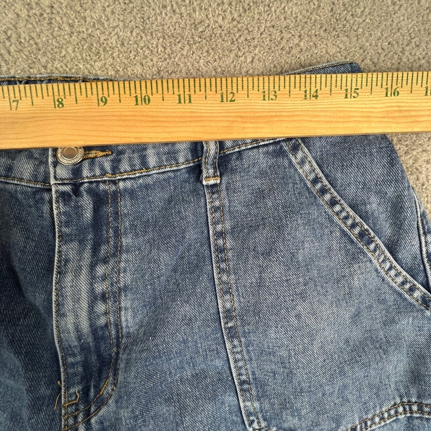 Barrel Leg Cargo Jeans Womens Plus Size XL Denim Wide Utility Shein Curve Rave