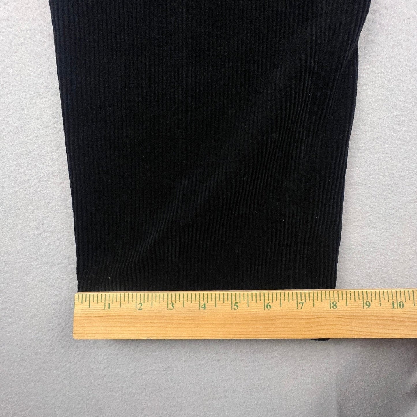 VTG Polo Ralph Lauren Ethan Pant Mens 36/32 Black Corduroy Pleated Trousers