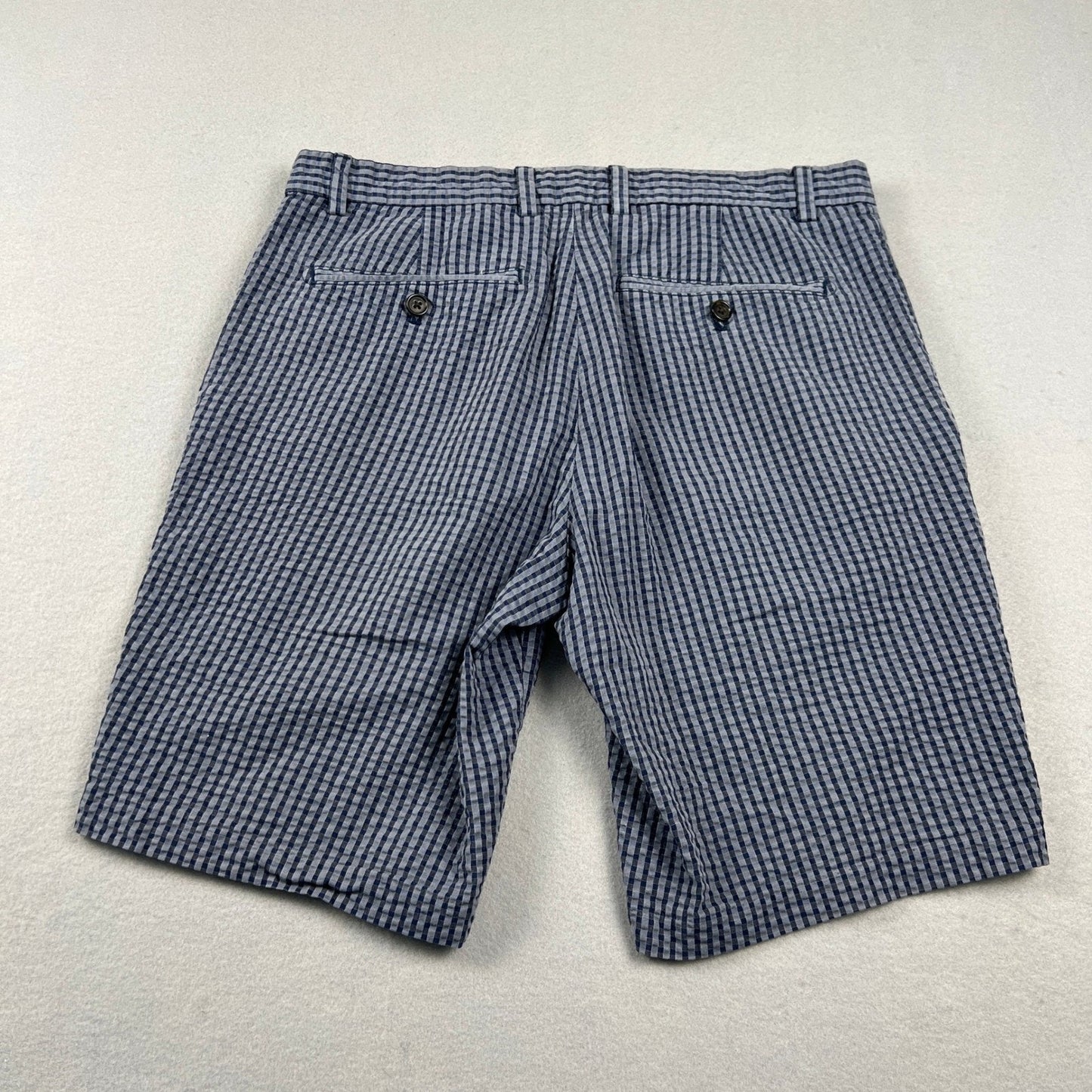 Banana Republic Aiden Shorts Mens 31 Gingham Seersucker Cotton Preppy Summer