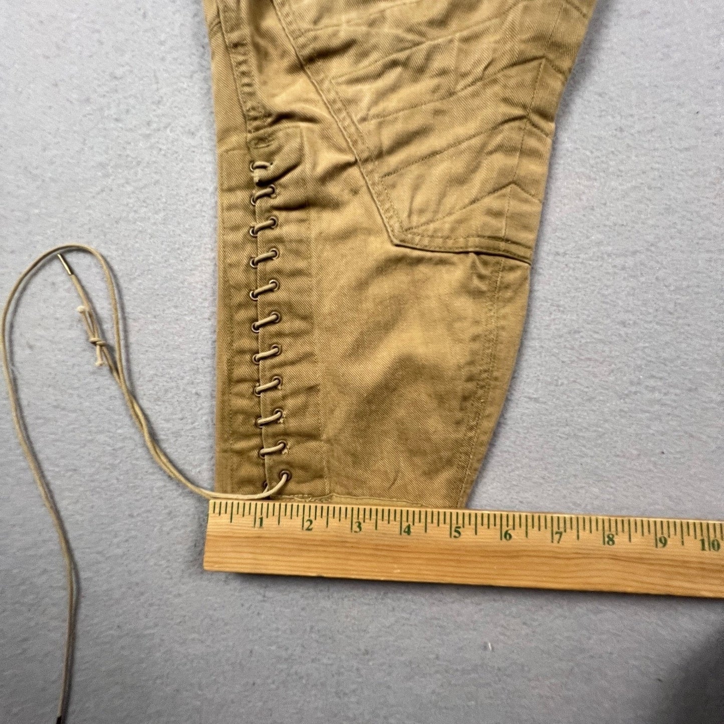 WWI Era US Army Style Khaki Riding Breeches Cavalry Jodhpurs VTG Military Pants
