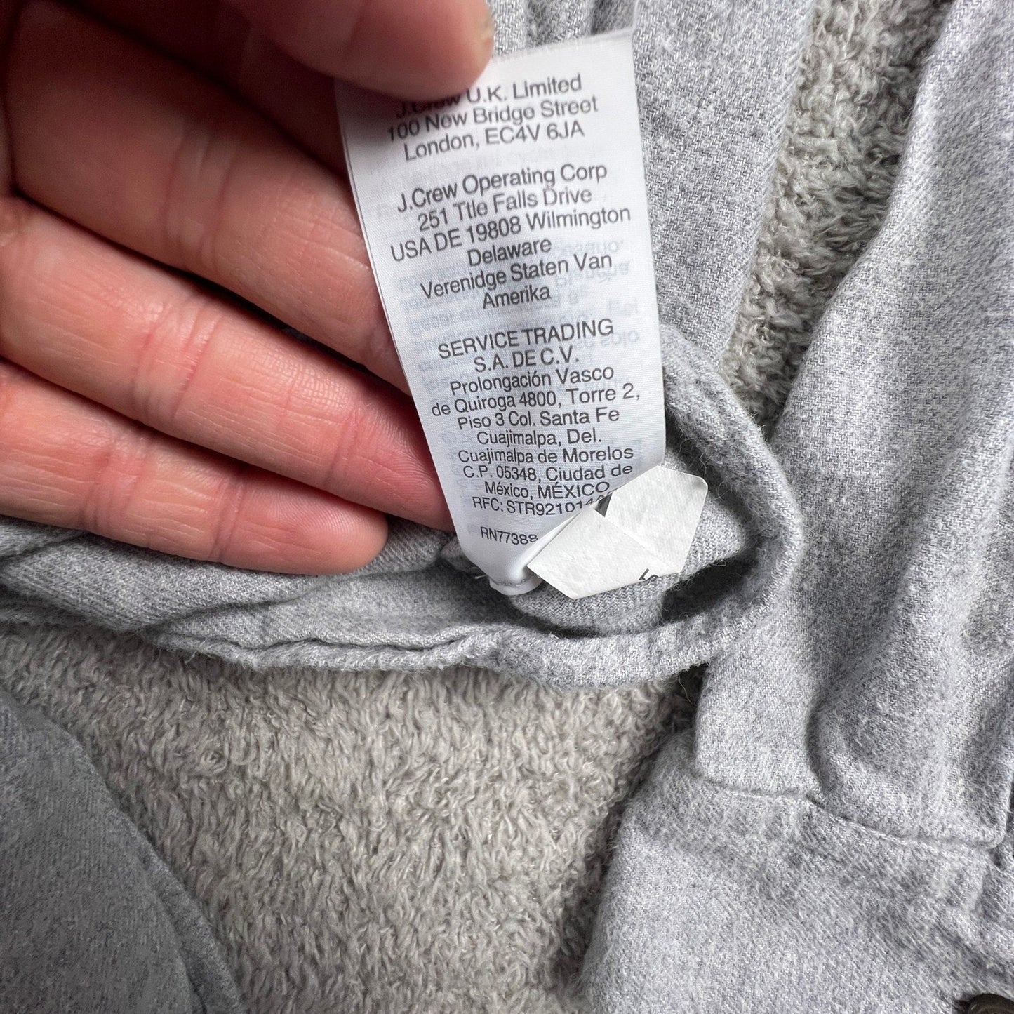 Madewell Cotton Shirt Womens Small Gray Button Up Long Sleeve Casual Minimalist