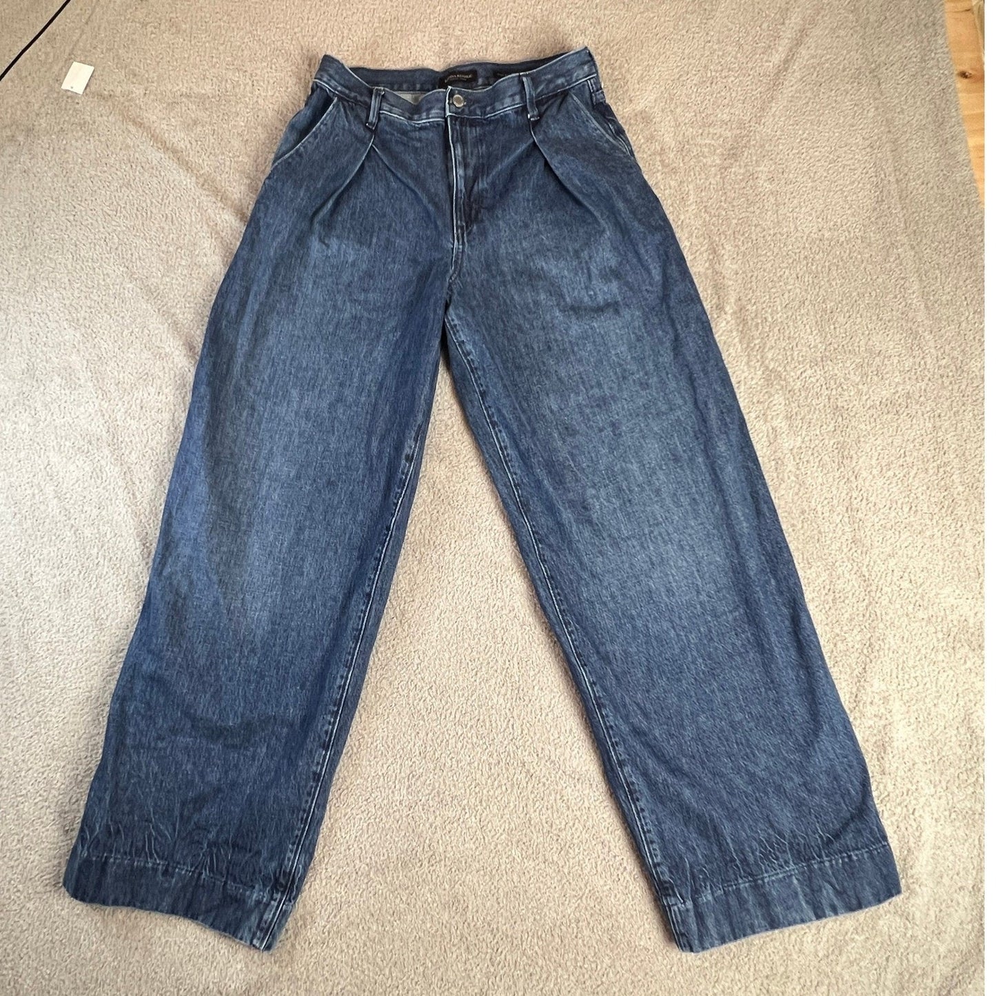 Banana Republic High Rise Women's Size 28 Relaxed Wide Leg Jeans Blue Denim