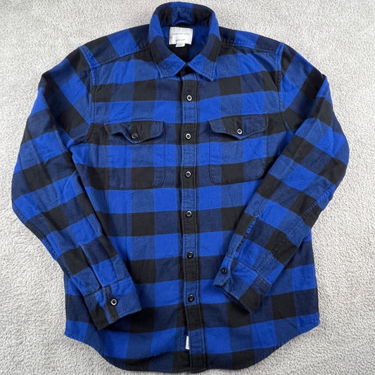 100% Cotton Flannel Shirt Mens Small Buffalo Plaid Super Soft American Eagle