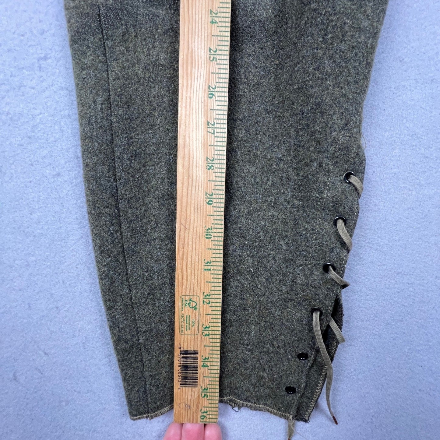 VTG JO Ballard Malone Wool Lace Up Breeches Pants 34 Hunting Logging 30s Johdpur