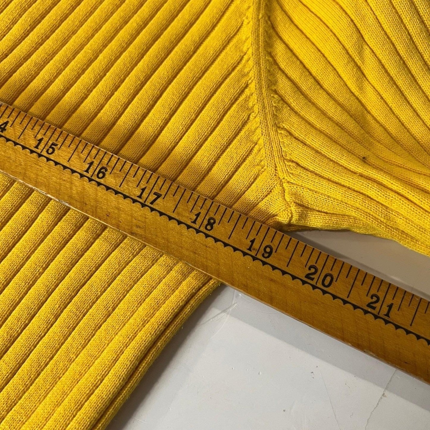 VTG Y2K Lauren Jeans Company Sweater Women's Extra Large Yellow Knit  80s Layer