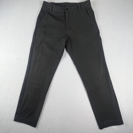 Lululemon Commission Slim-Fit Pant Mens 30 Black Technical Chino Casual Trousers