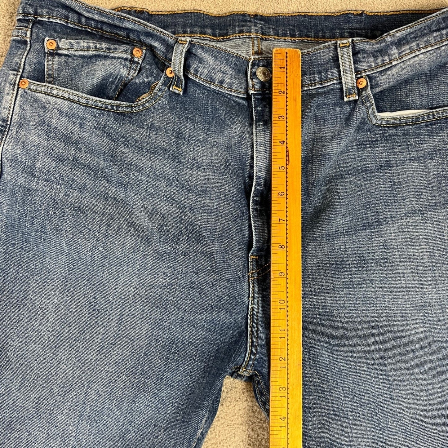 Levi's 505 Jeans Men's 40x32 Blue Denim Stretch Straight Leg