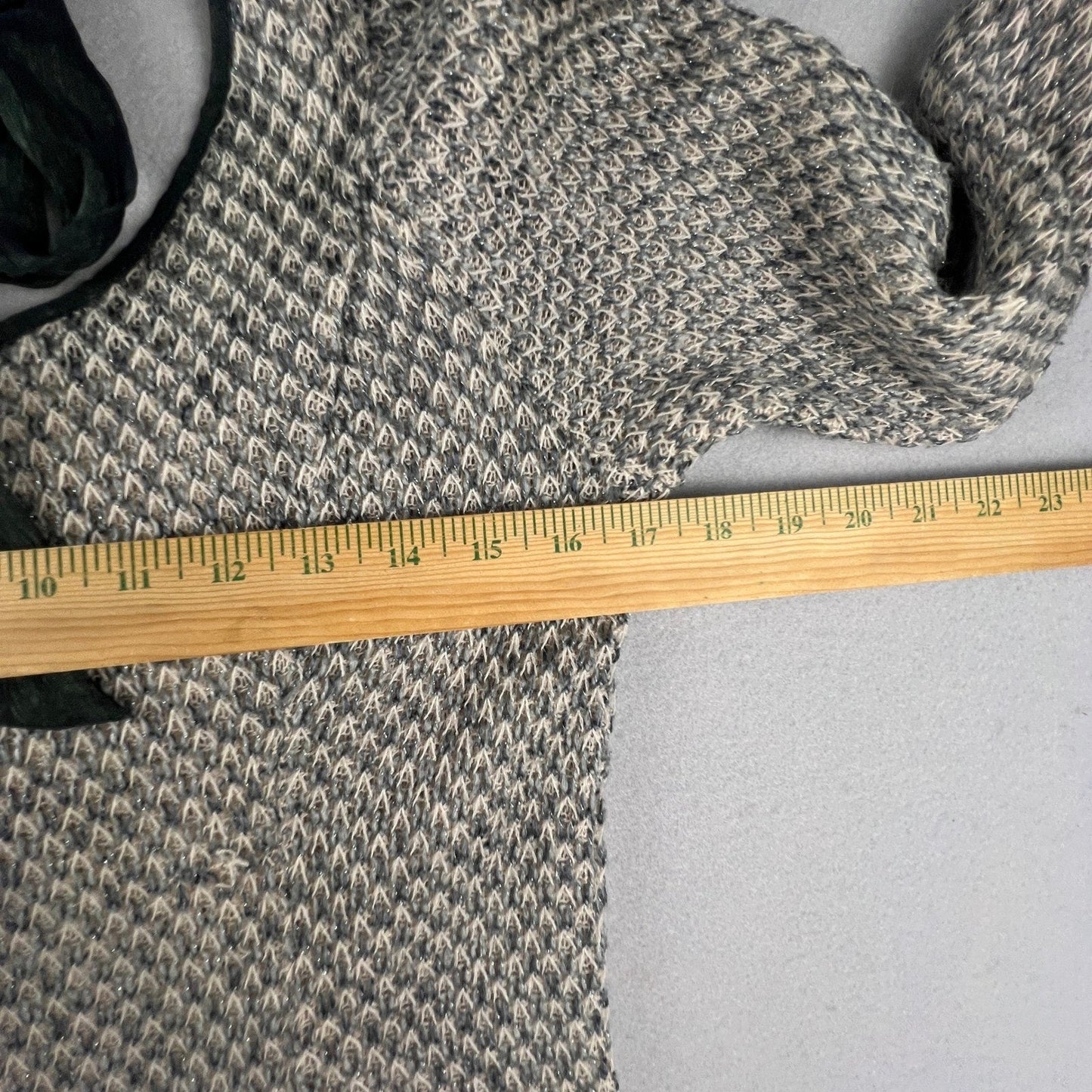 A'reve Knit Sweater Medium Lace Back Tie Boho Romantic Coquette Girl Whimsigoth