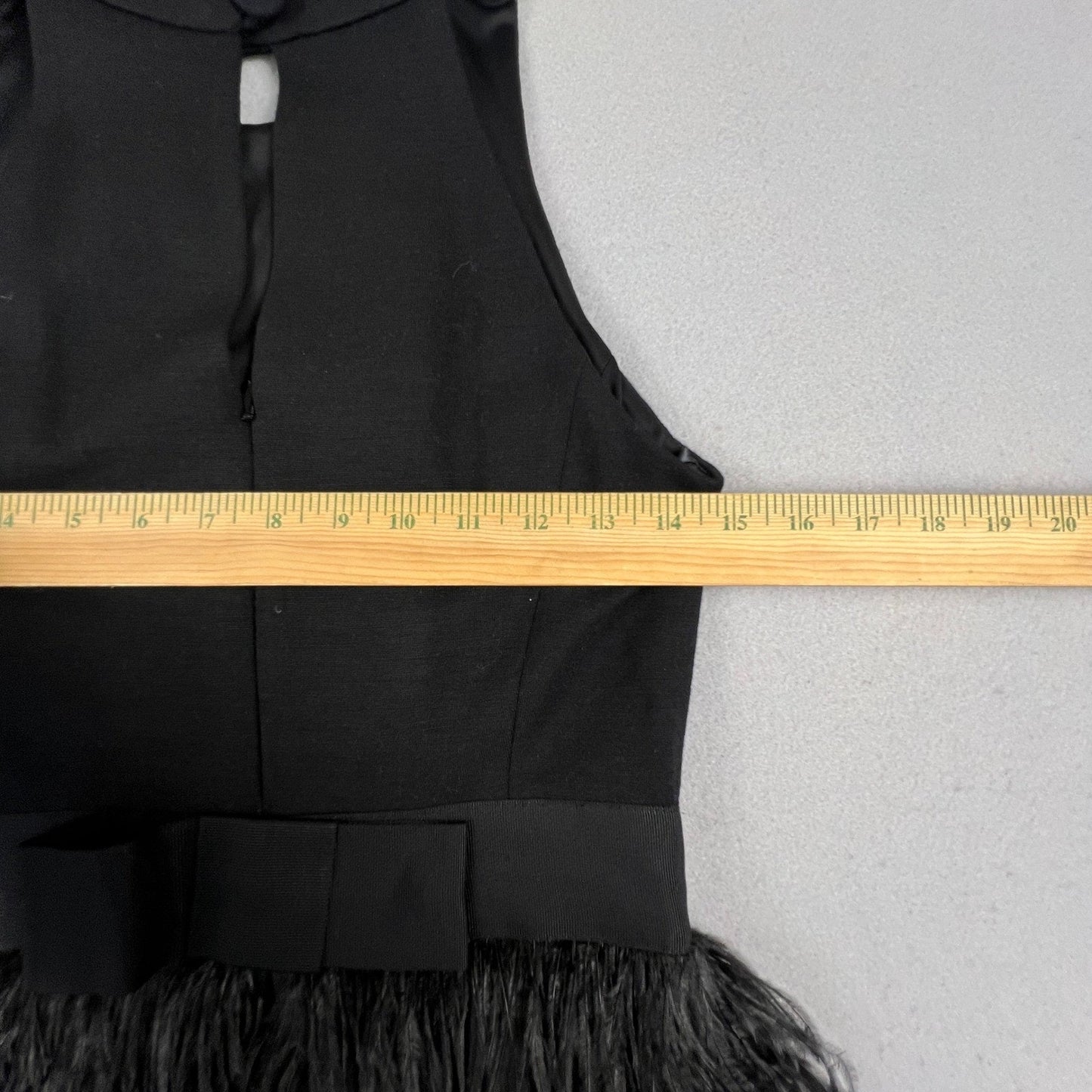 Milly Mini Dress Womens 2 Feather Black Halter Sleeveless Cocktail Party Glam