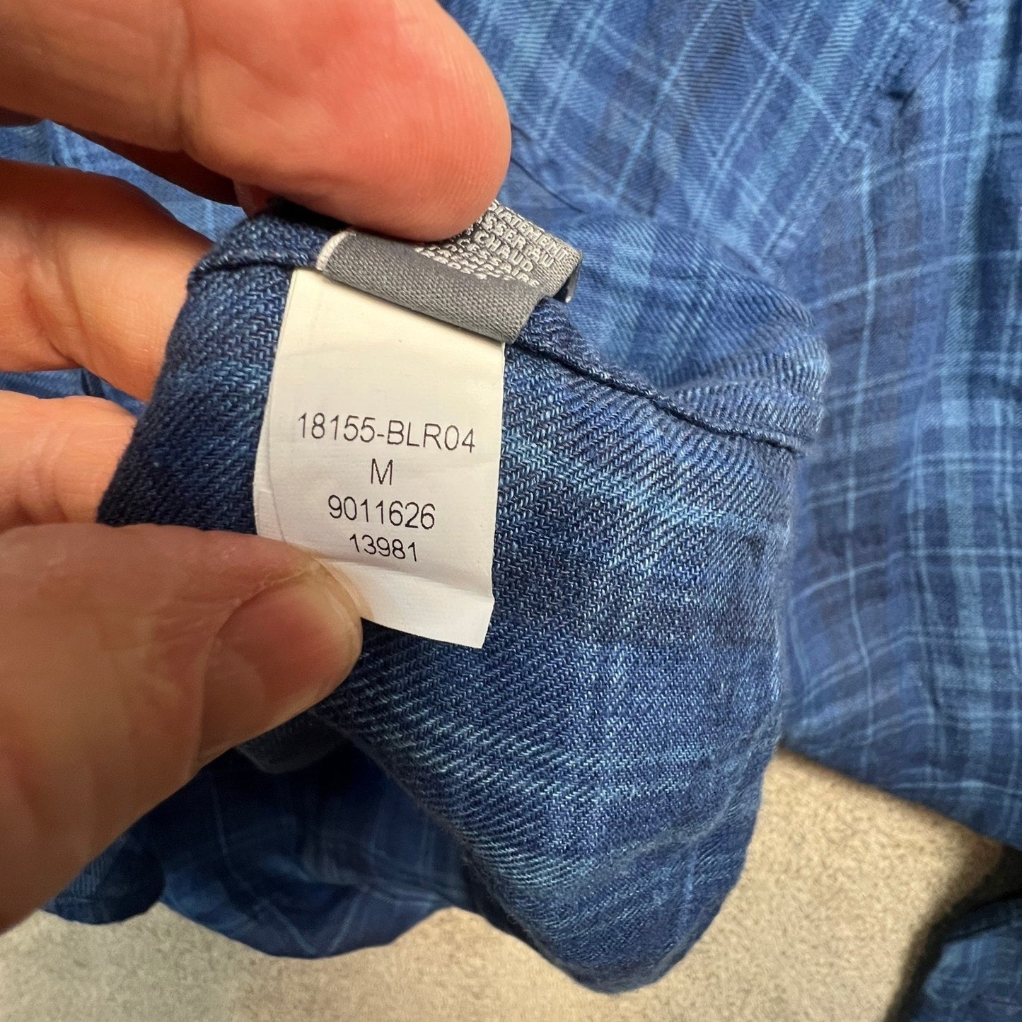 Bonobos Mens Slim Fit Shirt Medium 100% Linen Plaid Button Down Blue Classic