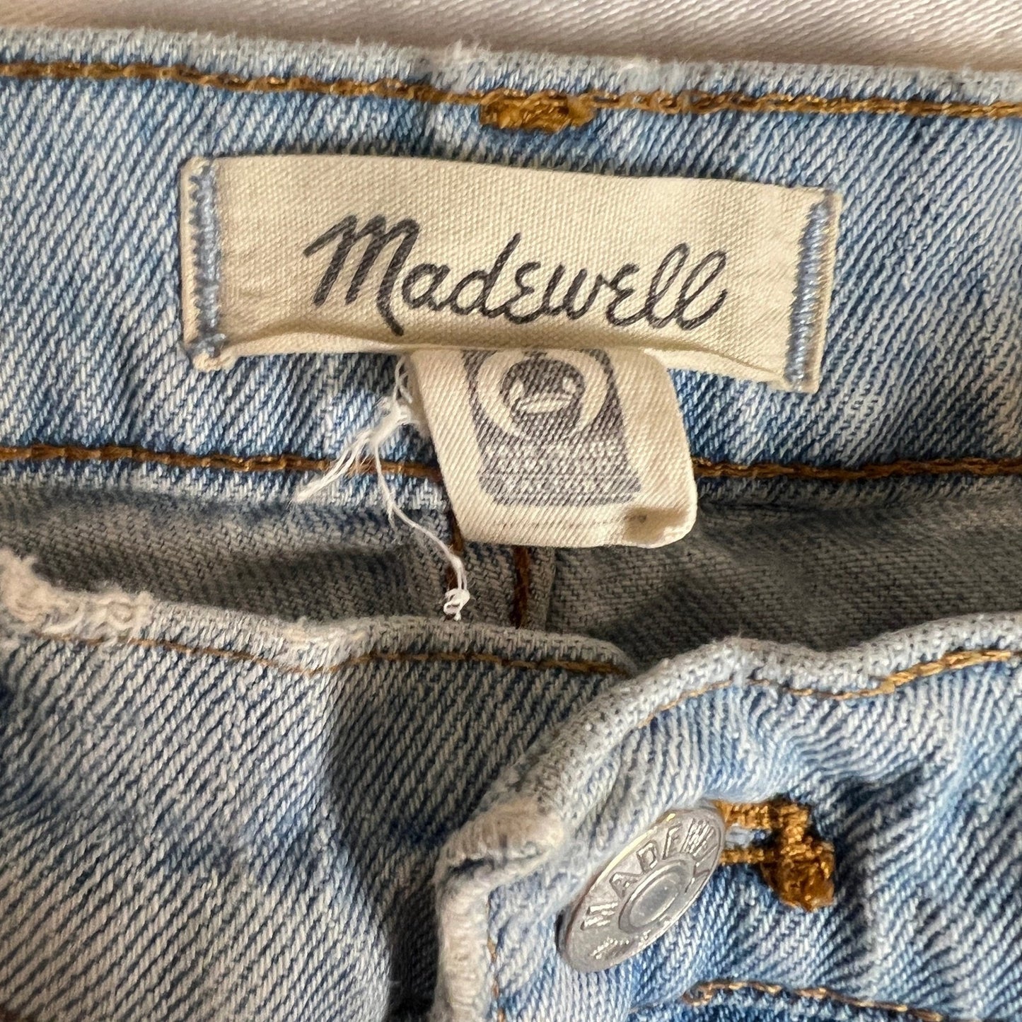 Madewell Jeans Womens 27 The Perfect Vintage Jean Light Wash Distressed Denim