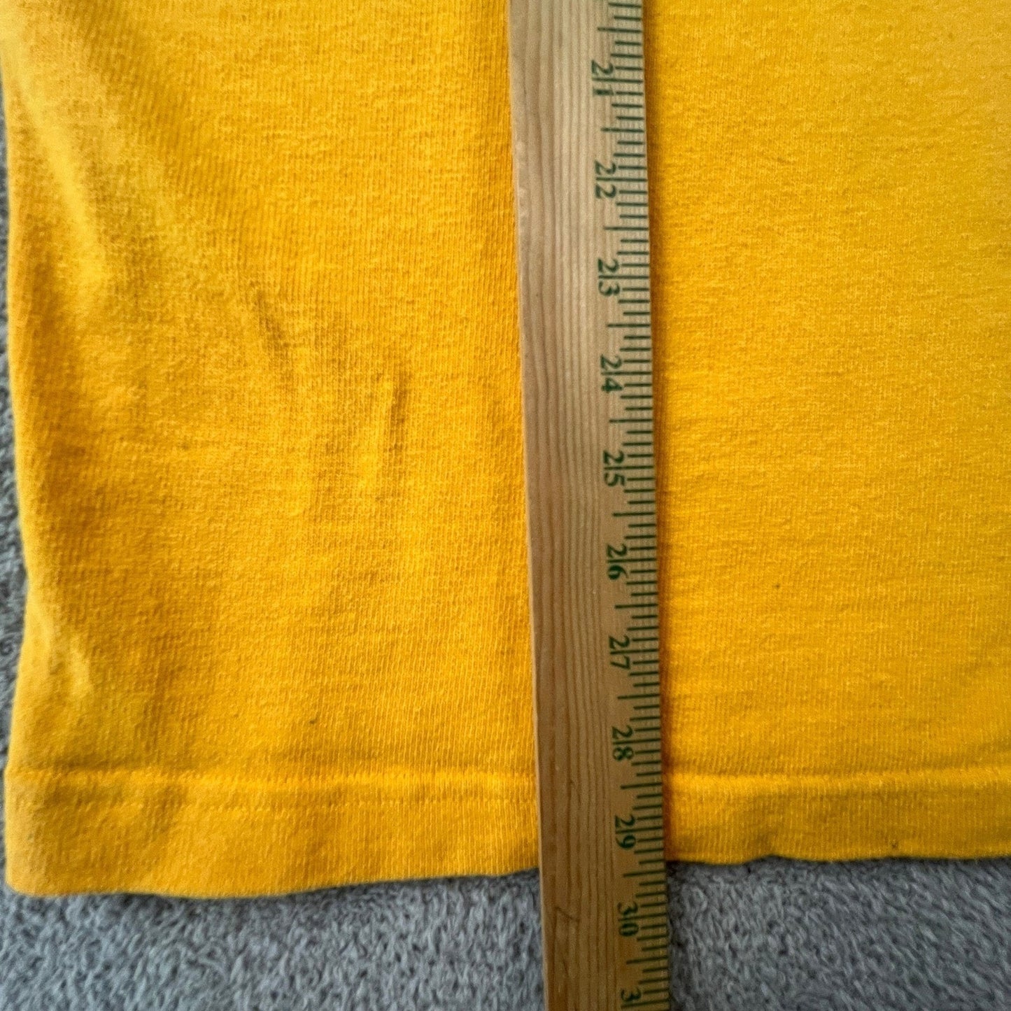 VTG Barbarian Rugby Wear Mars Hill College Shirt Mens XL Yellow Long Sleeve Polo