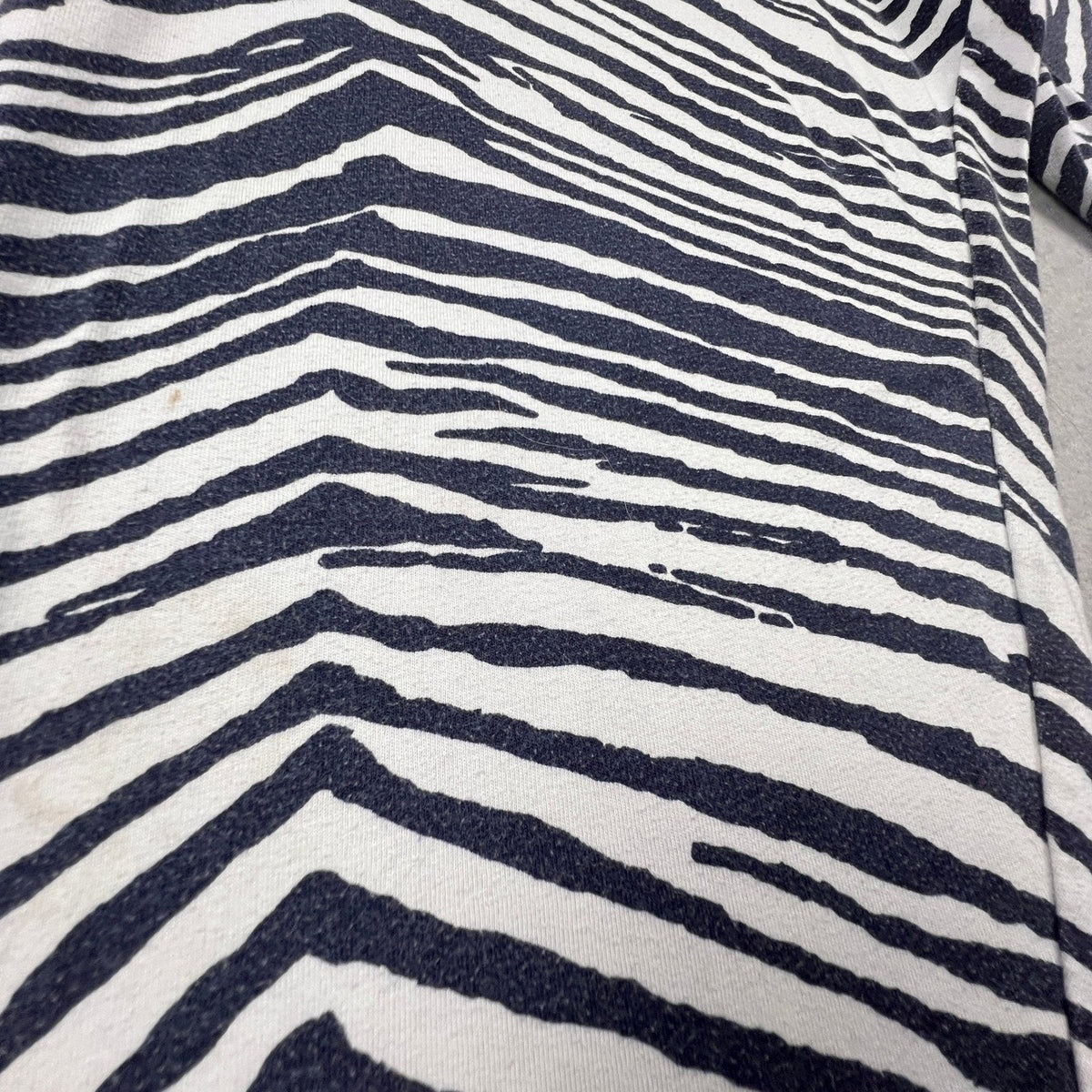 Zubaz Zebra Print Pants Mens Medium Black White Tapered Retro Loungewear Joggers