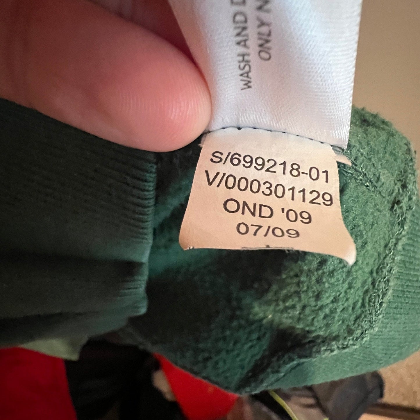 Y2K Old Navy Track Jacket Mens Large Green Striped Full Zip Fleece Retro