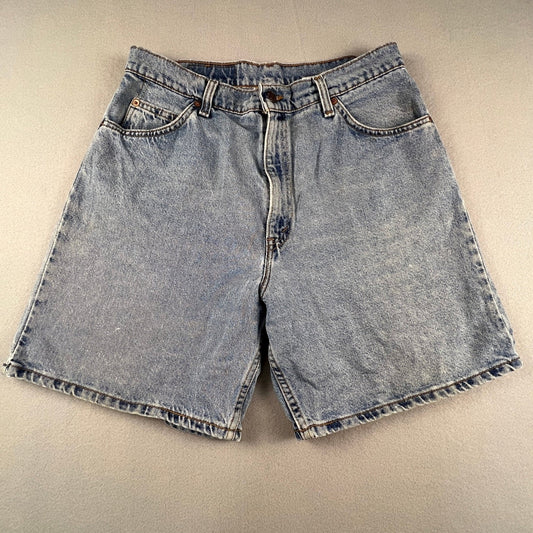 Levi's 951 Denim Shorts Womens 14 Relaxed Orange Tab Vintage 90s Mom Streetwear