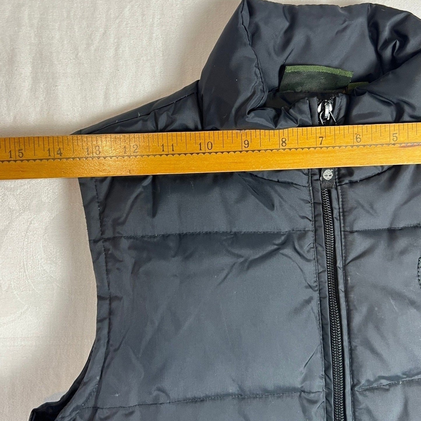 Timberland Vest Women's Large Black Quilted Puffer Streetwear Gorpcore Utility