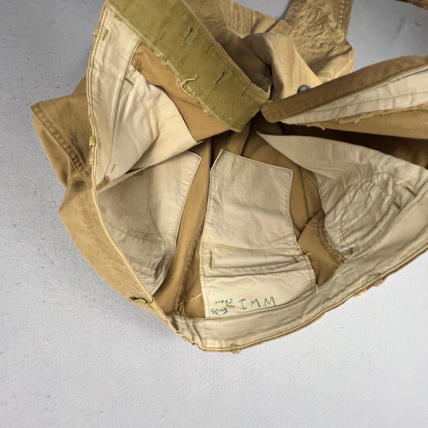 WWI Era US Army Style Khaki Riding Breeches Cavalry Jodhpurs VTG Military Pants
