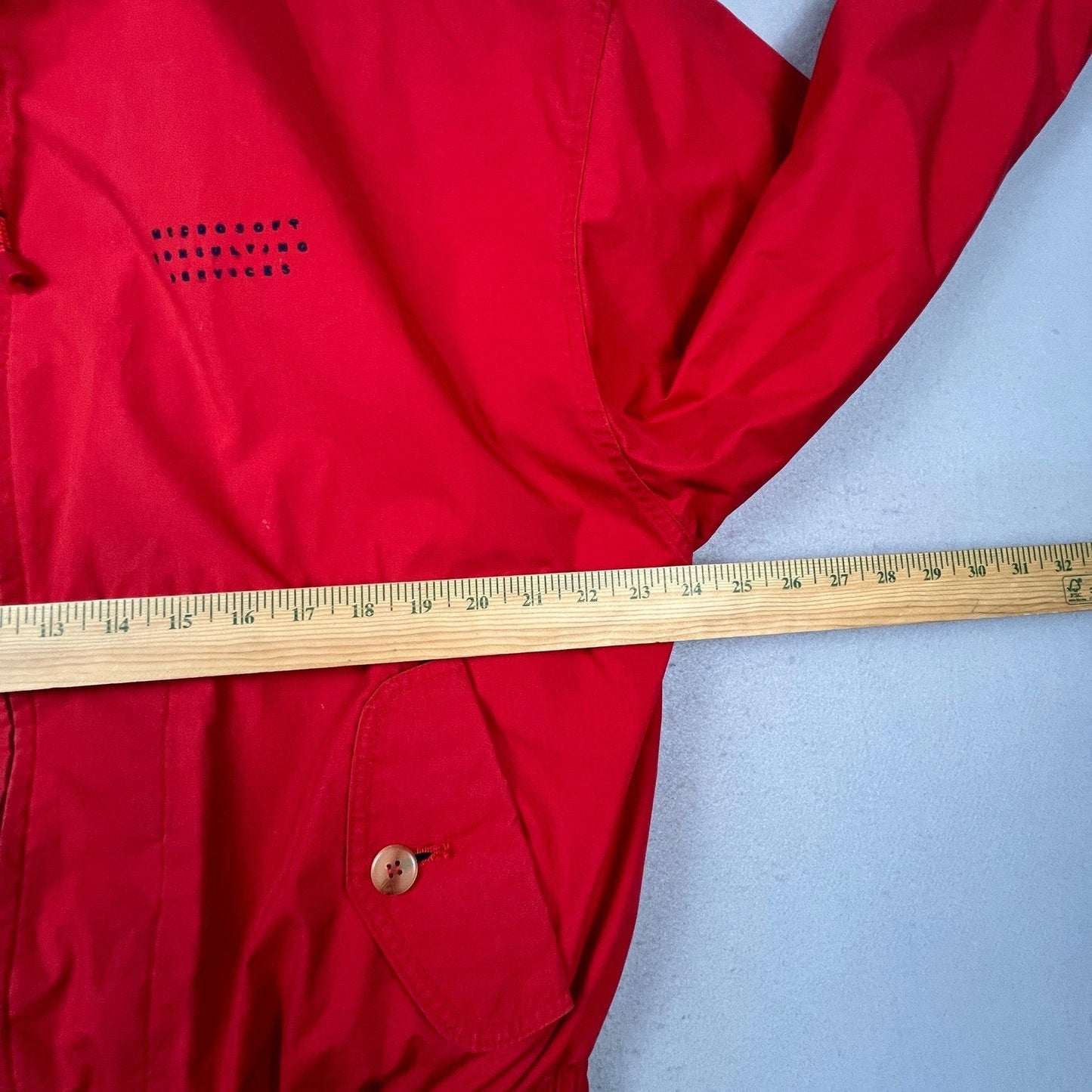 VTG 90s Gear For Sports Windbreaker Jacket Mens Large Red Microsoft Consulting
