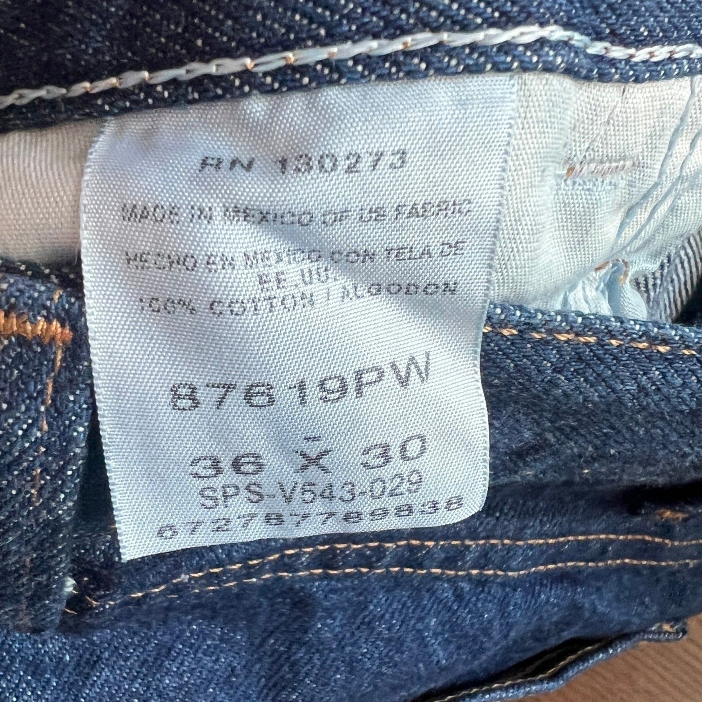 Vintage Rustler Jeans Mens 38x30 Denim Classic Fit Straight Leg Workwear Rodeo