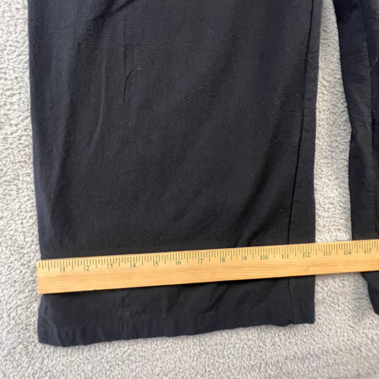 Minimalist Black 100% Cotton Women's Small Wide Leg Jumpsuit Utility Straps Chic