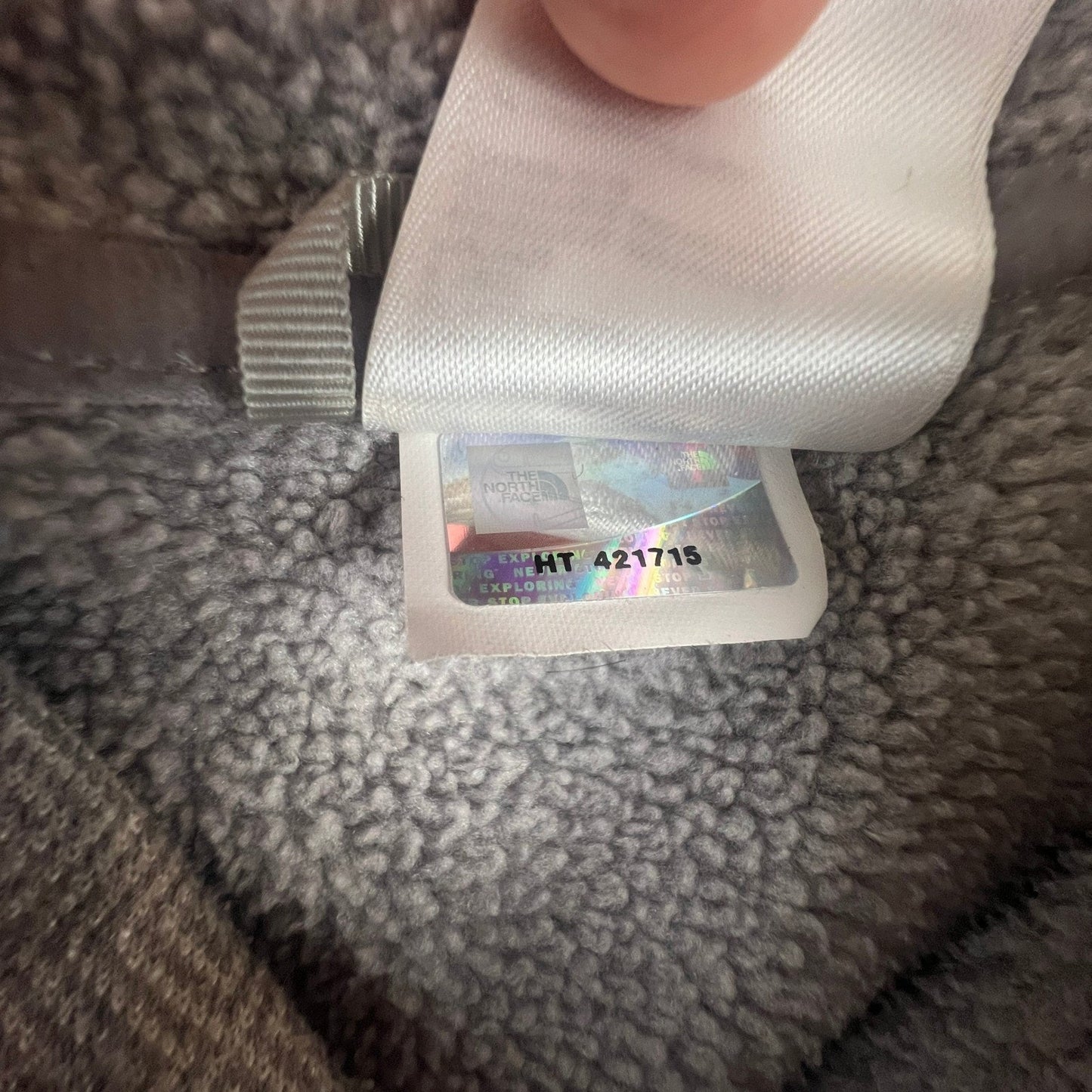 The North Face Pullover Sweater Women's Large Grey Fleece Button