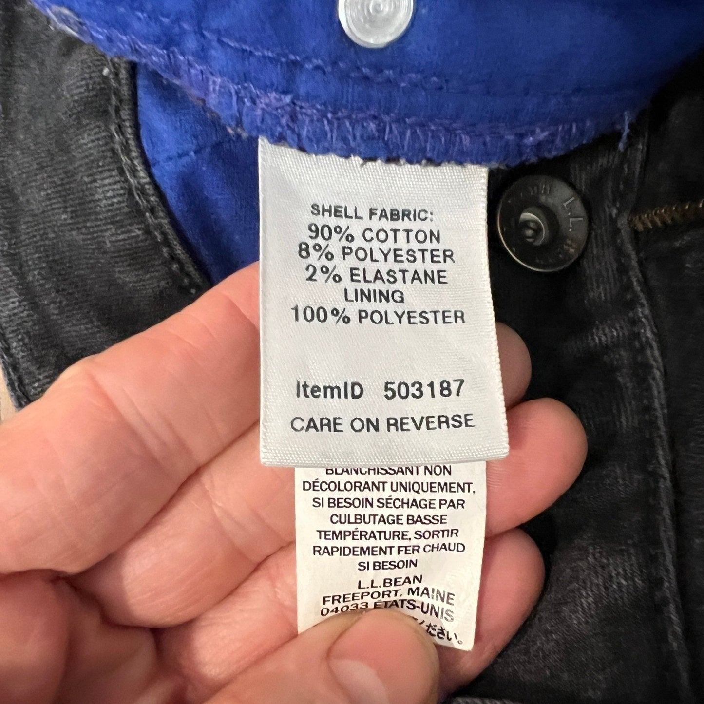 L.L. Bean Insulated Jeans Women's Size 10 P Classic Fit Dark Wash Straight Leg