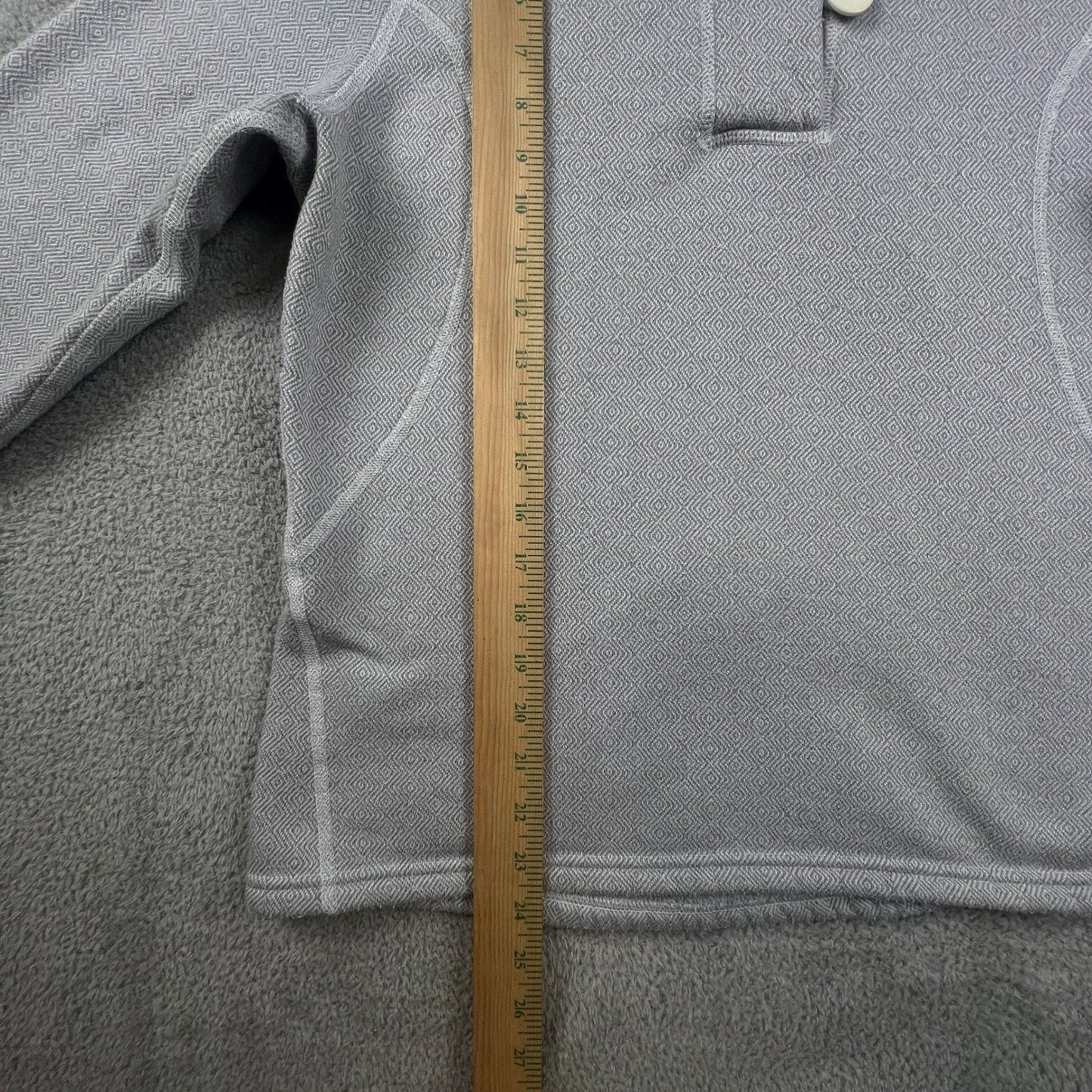 The North Face Pullover Sweater Women's Large Grey Fleece Button