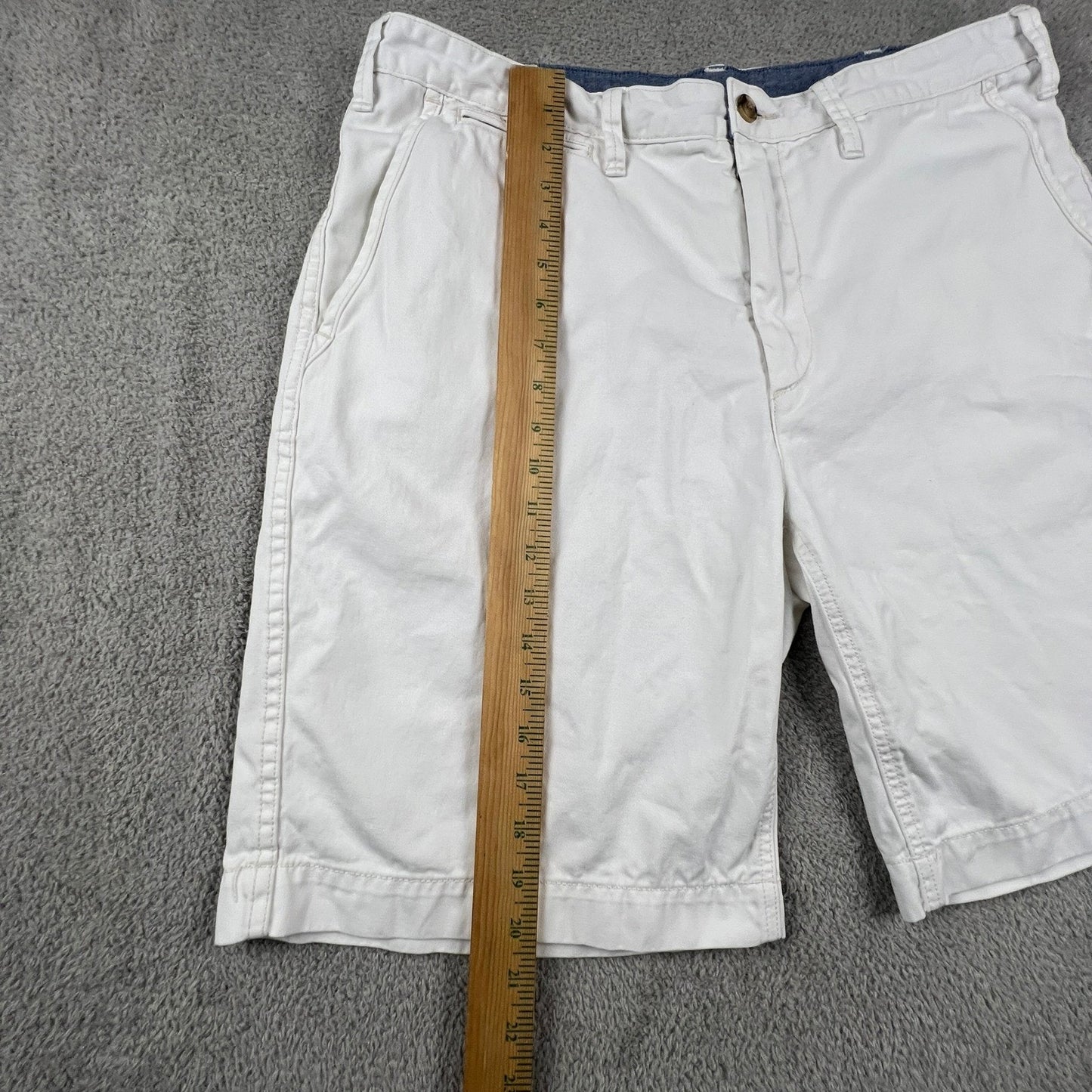 Polo Ralph Lauren Relaxed Fit Chino Shorts Mens 36 Wite Cotton Twill Preppy Golf