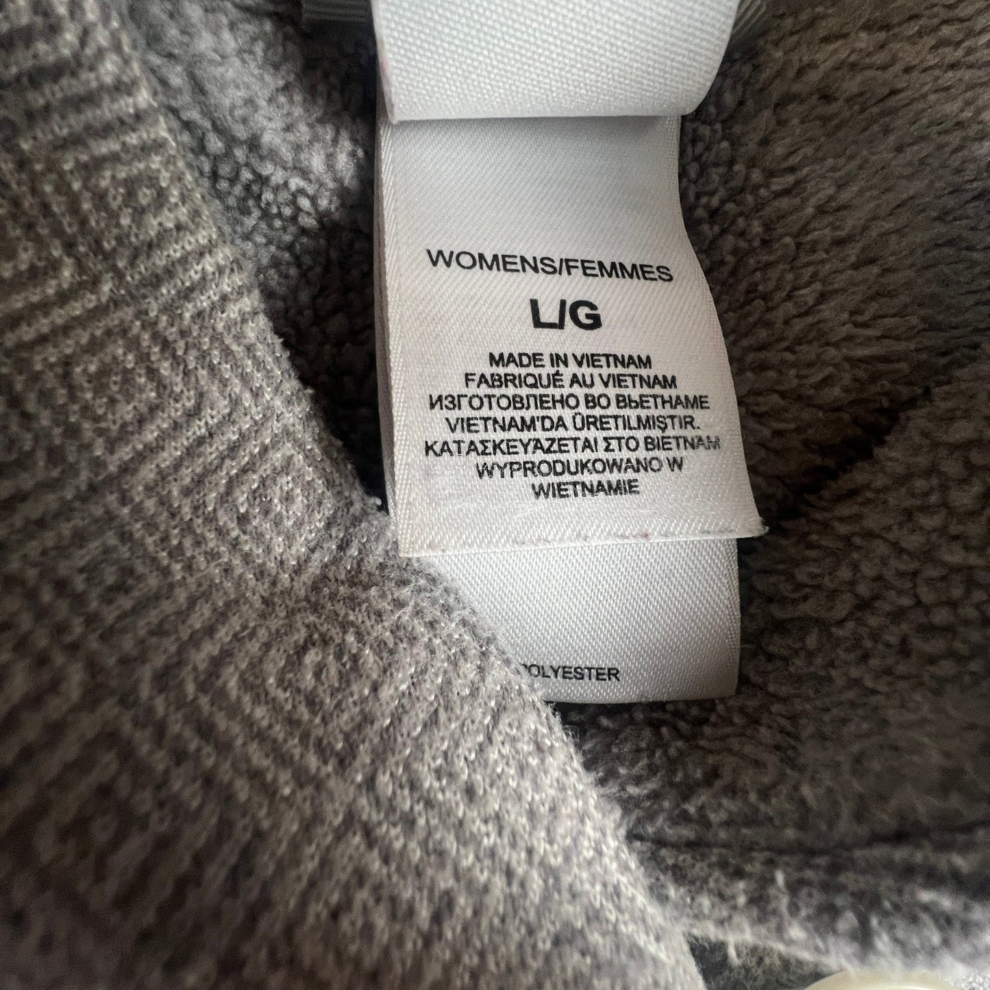 The North Face Pullover Sweater Women's Large Grey Fleece Button