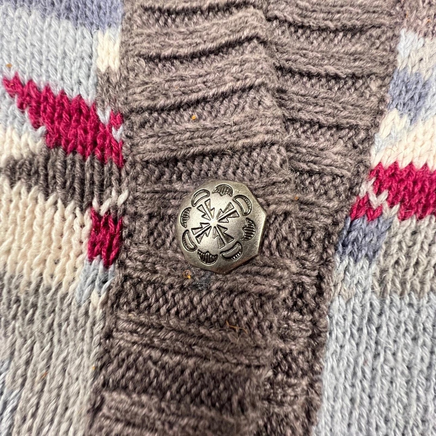 Northern Reflections Cardigan Sweater Womens XL Grey Winter Polar Bear Vintage