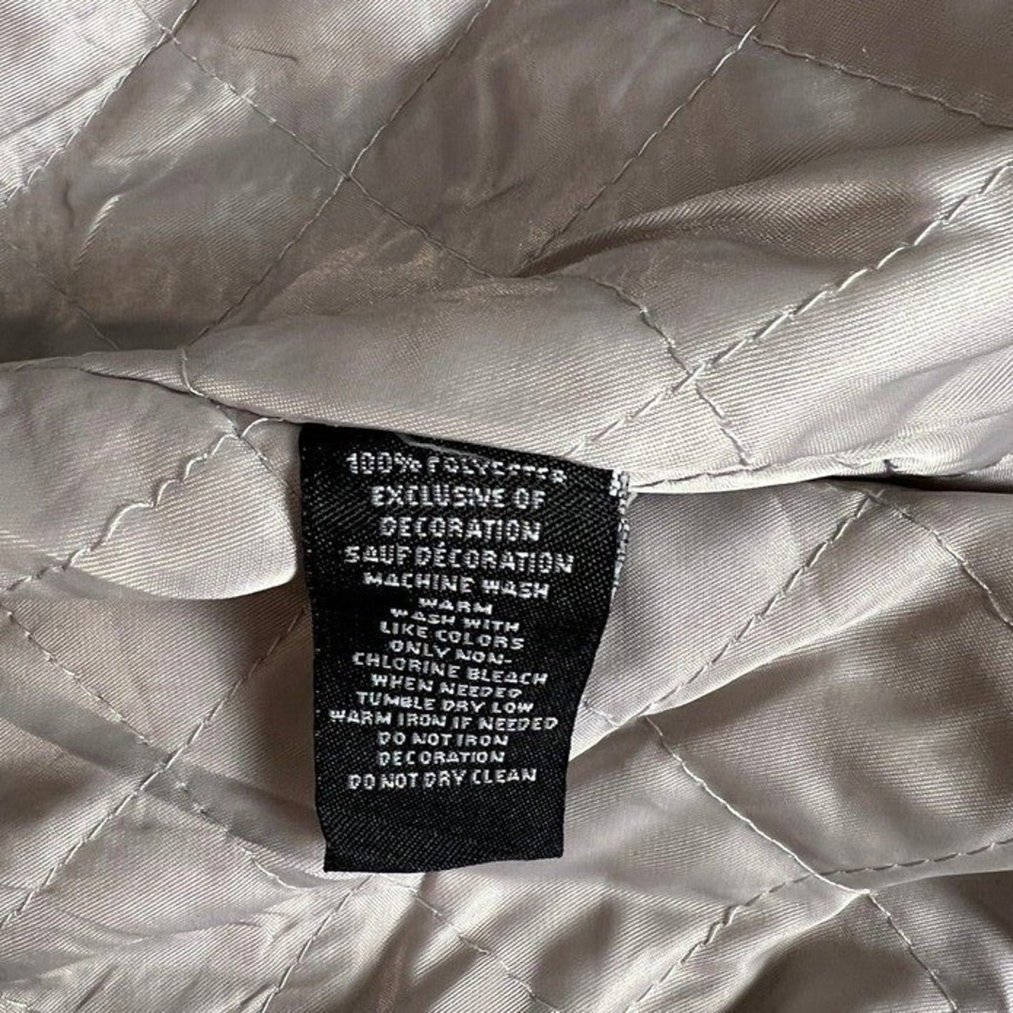 Y2K Roku Studio Bomber Jacket Mens Small NWT Silver Rhinestones Tear Drop Grunge