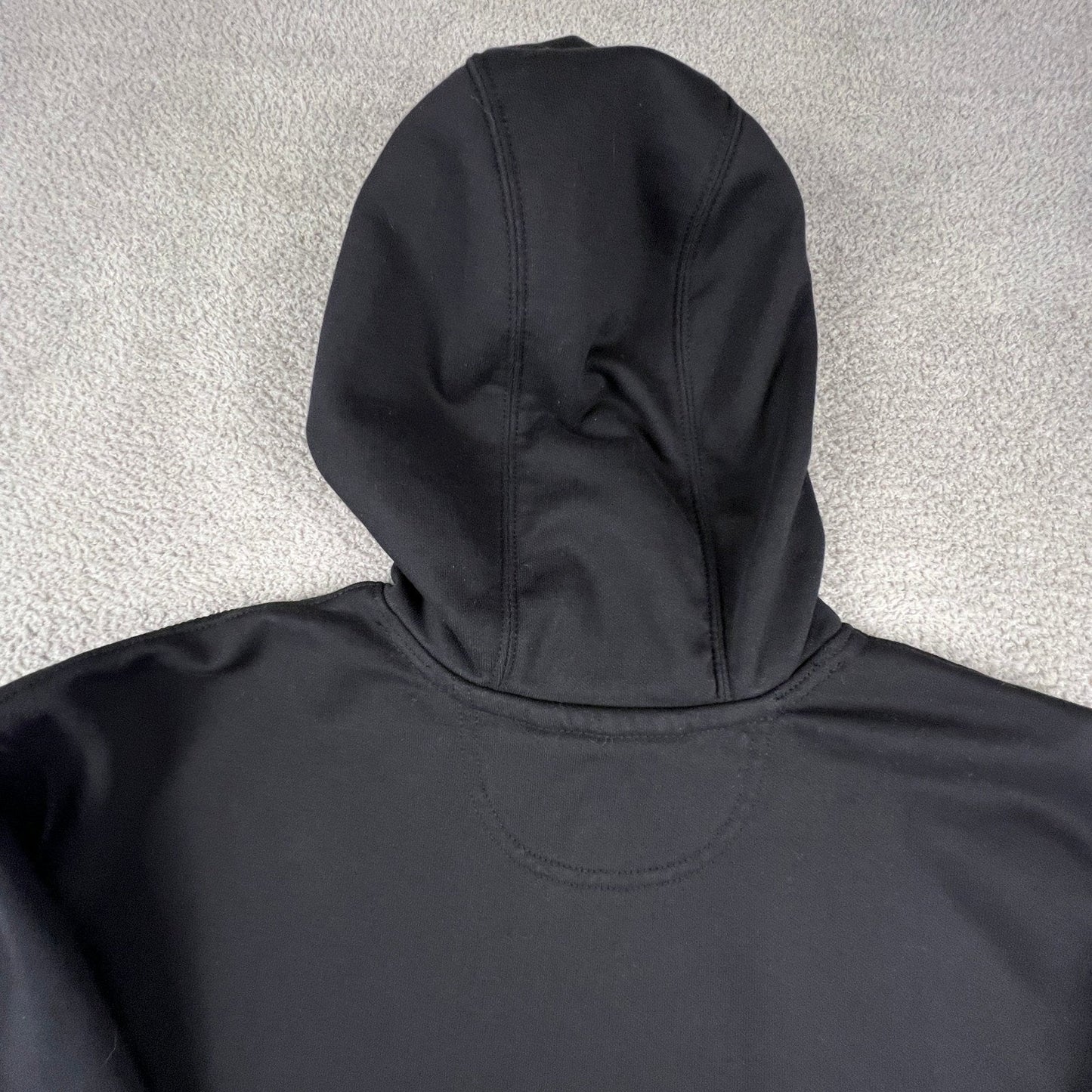 Carhartt Hoodie Mens Large Black Loose Fit K121 BLK Bell Since 1909 Sweatshirt