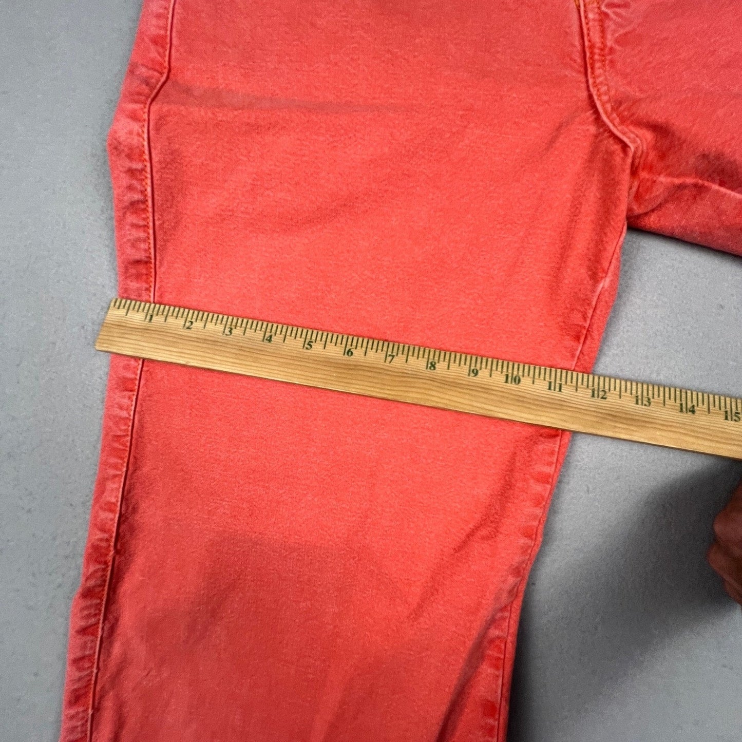 Pilcro Pants Women 27 Coral Wide Leg Button Fly Lace Up Back Boho Anthropologie