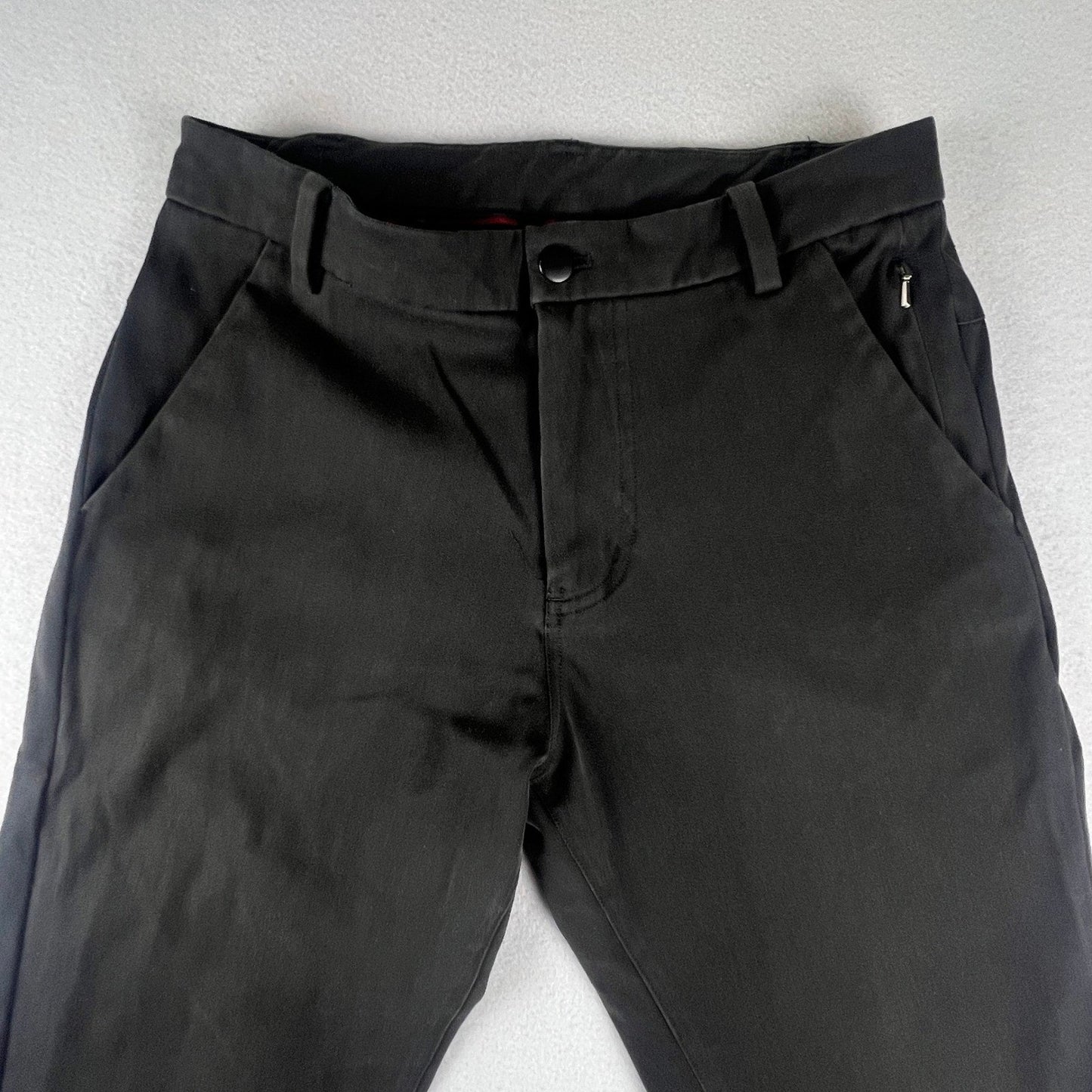Lululemon Commission Slim-Fit Pant Mens 30 Black Technical Chino Casual Trousers