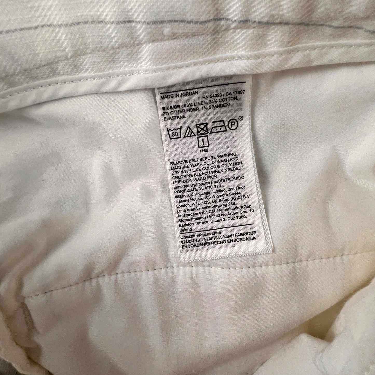 Banana Republic Belted Shorts Women's 12 Pinstripe Linen Blend Pleated Summer