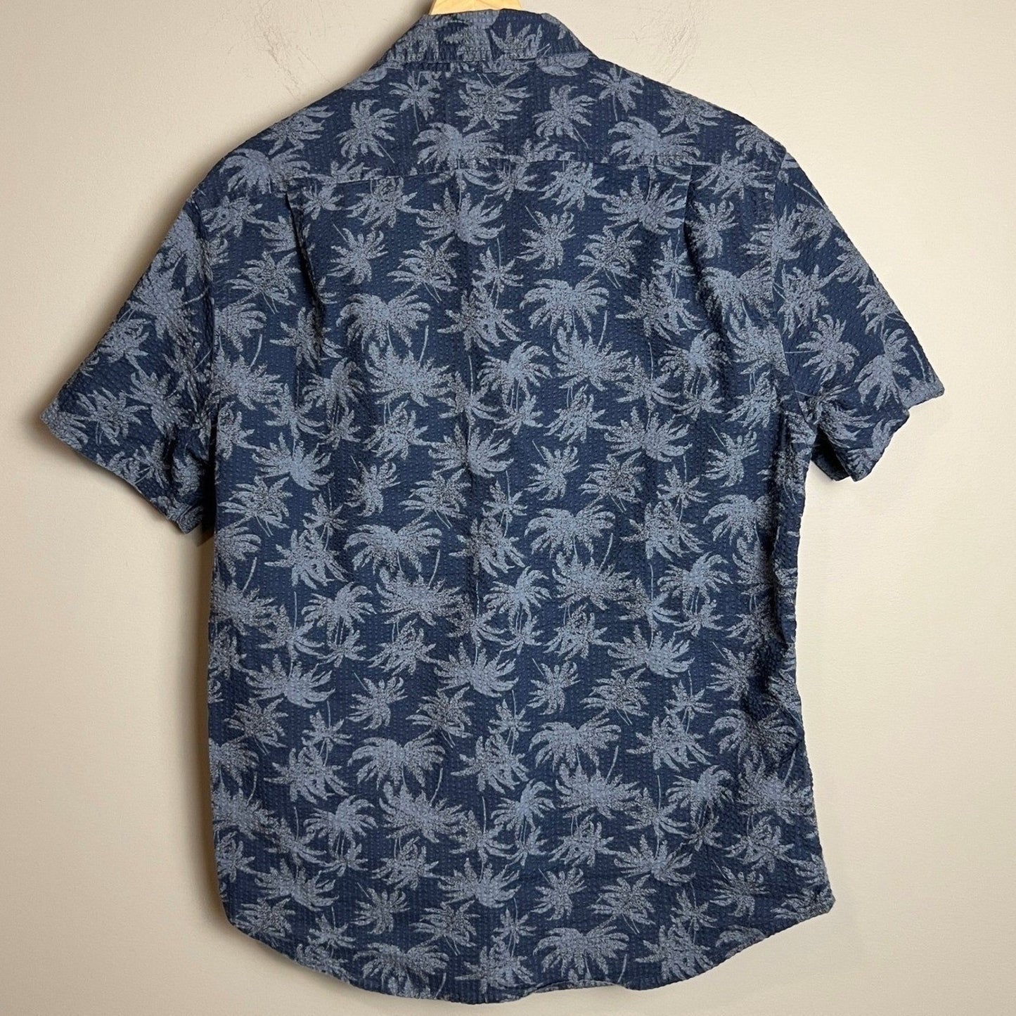 100% Cotton Summer Shirt Jachs NY Short Sleeve Mens Medium Button Down Casual