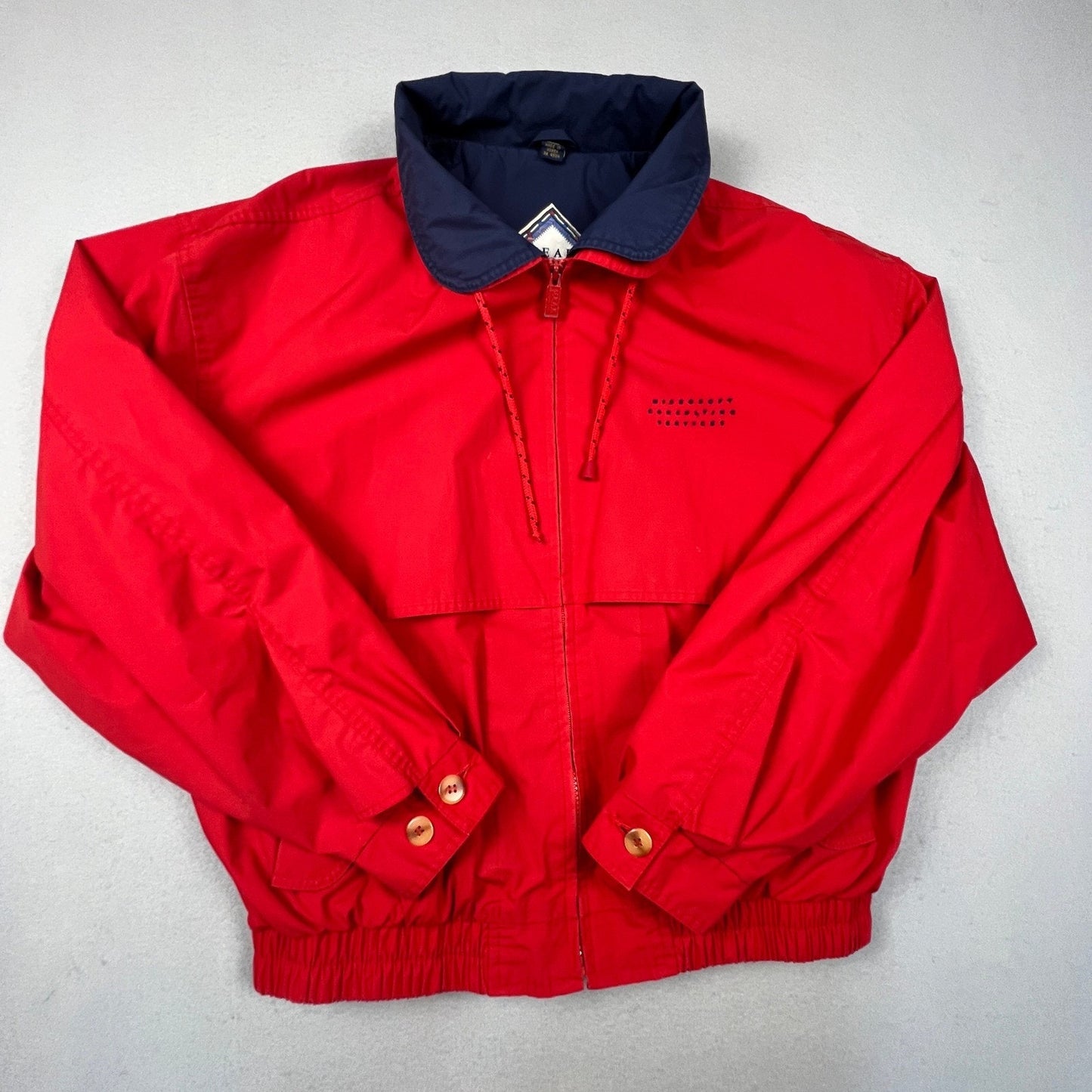 VTG 90s Gear For Sports Windbreaker Jacket Mens Large Red Microsoft Consulting