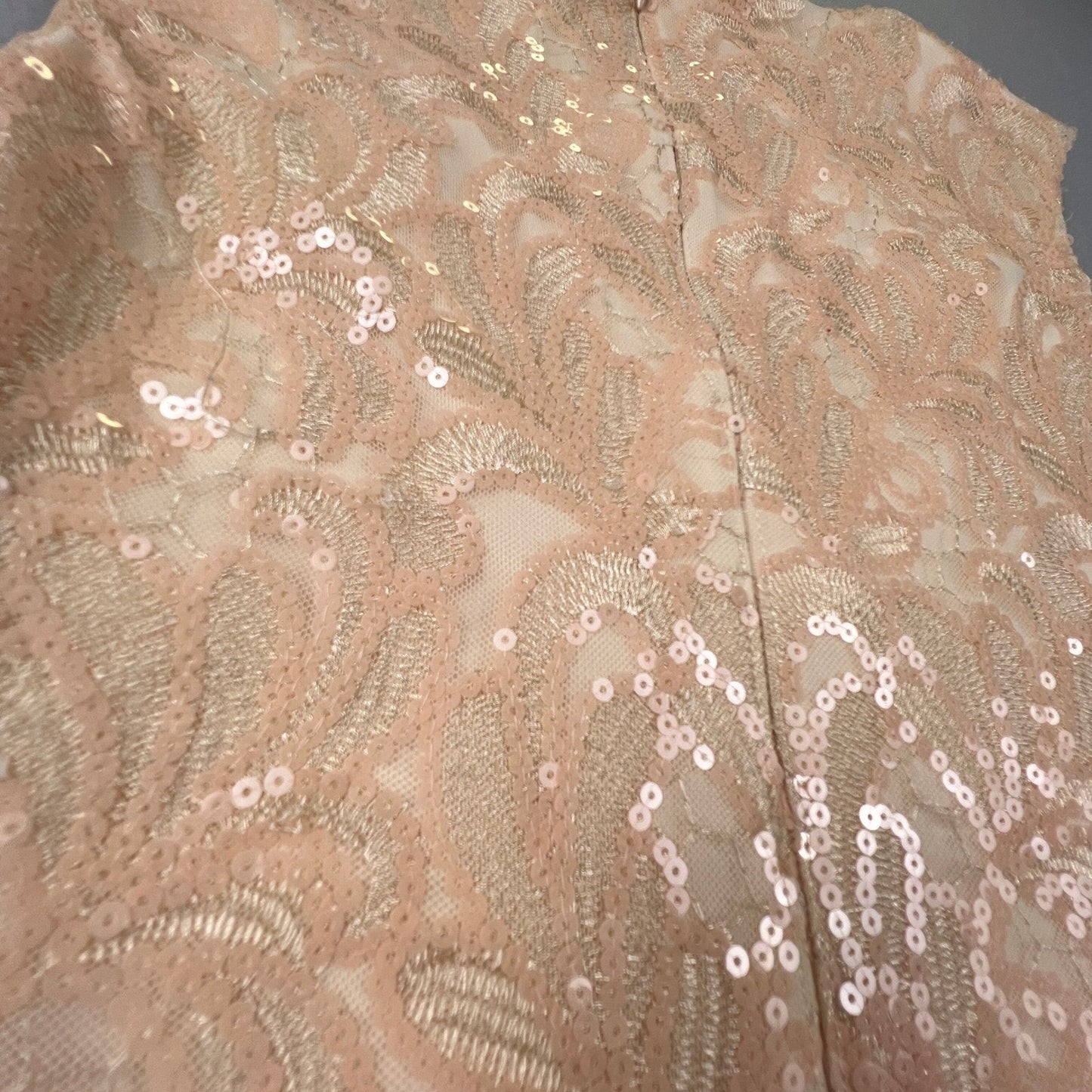 Lauren Ralph Lauren Sheath Dress Womens 8 Sequin Lace Cocktail Party Formal