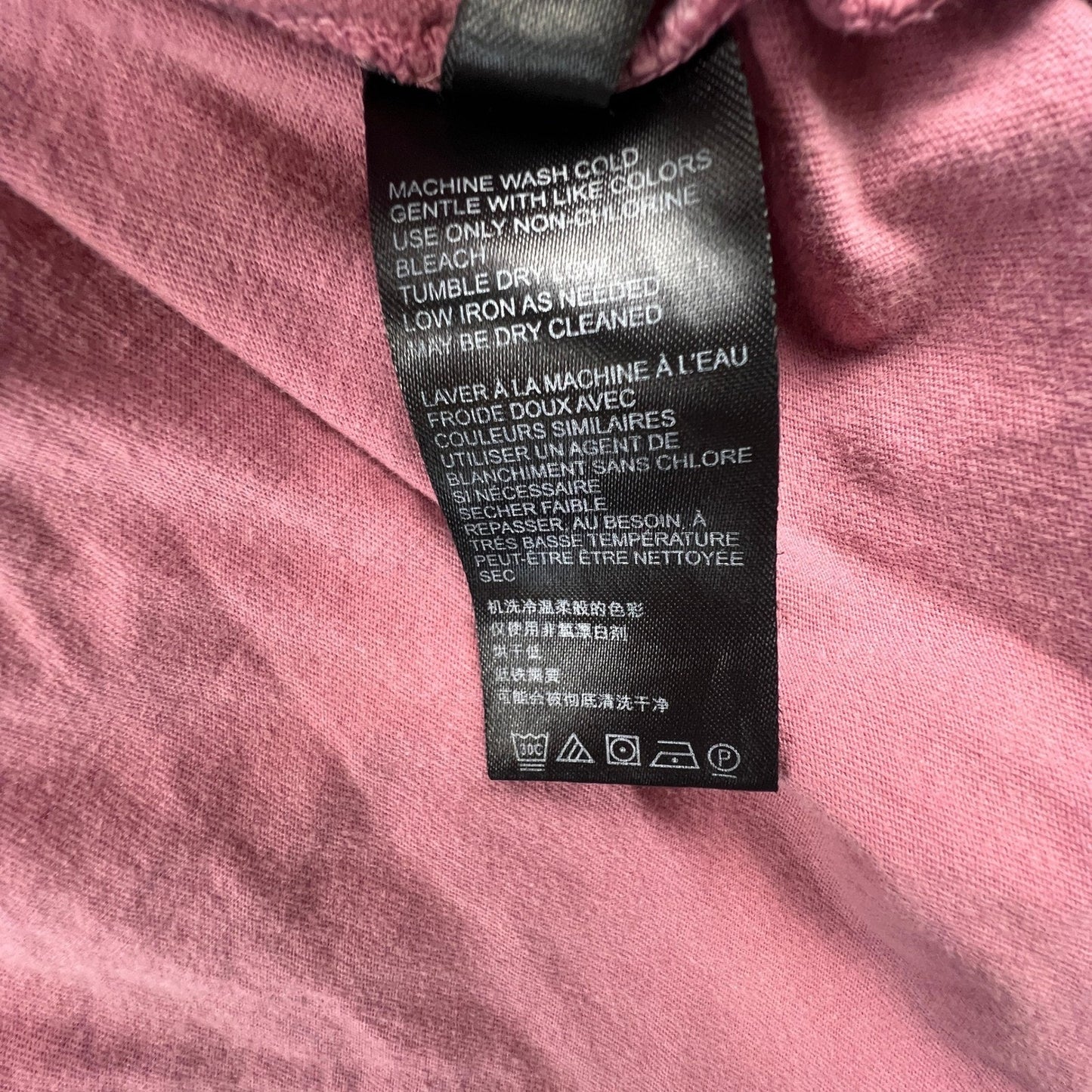 Free People Babydoll Tank Top Womens Small Pink Button Front Boho Peplum Cotton