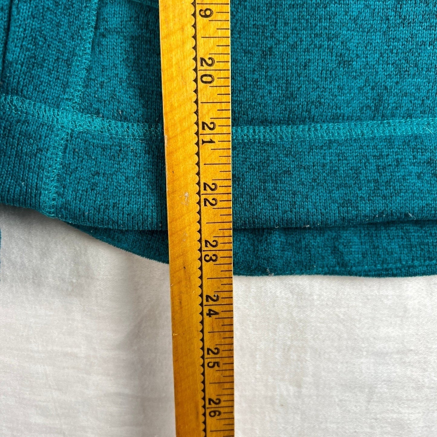 The North Face Fleece Hoodie Pullover Women's Small Petite Teal Neck Plaid Lined
