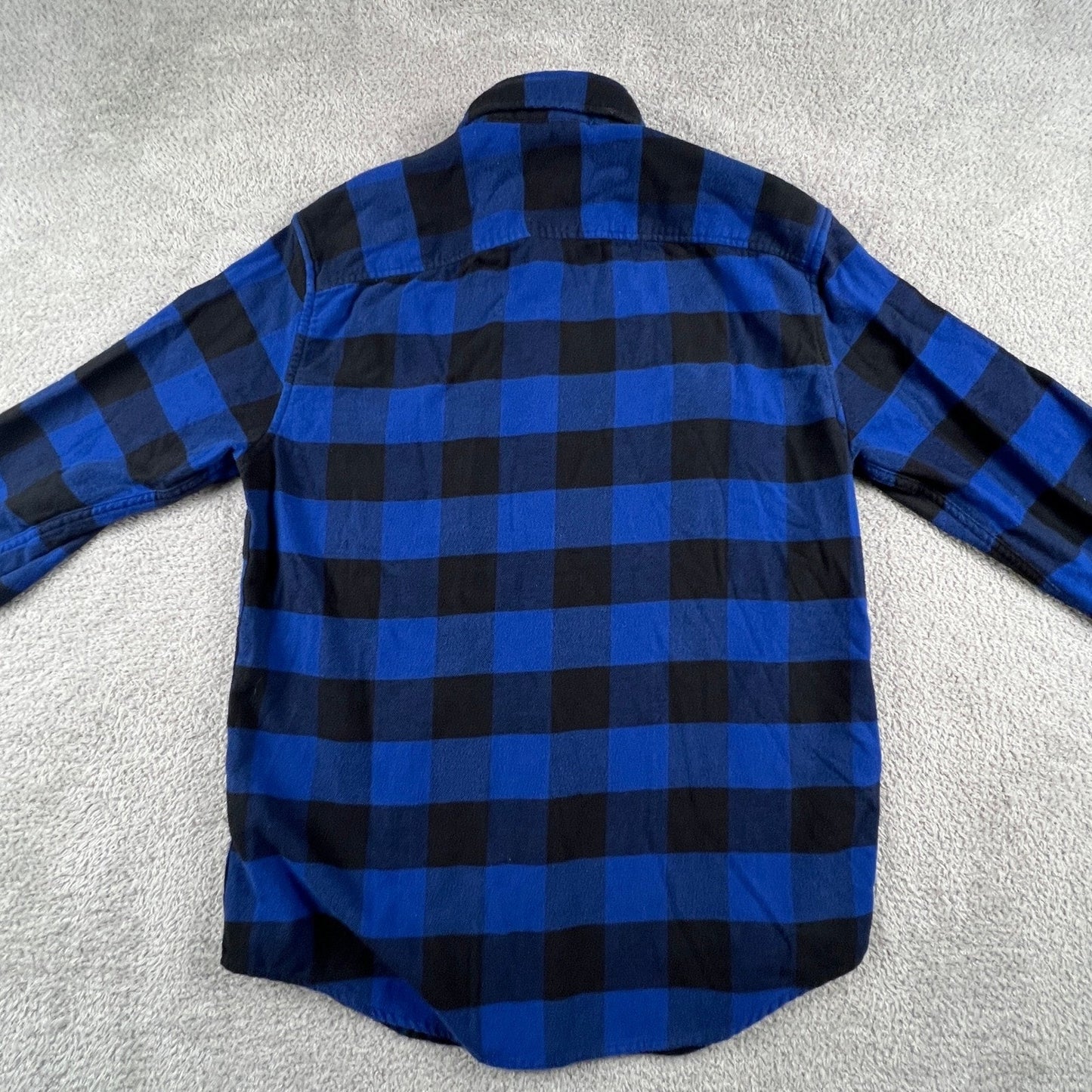 100% Cotton Flannel Shirt Mens Small Buffalo Plaid Super Soft American Eagle