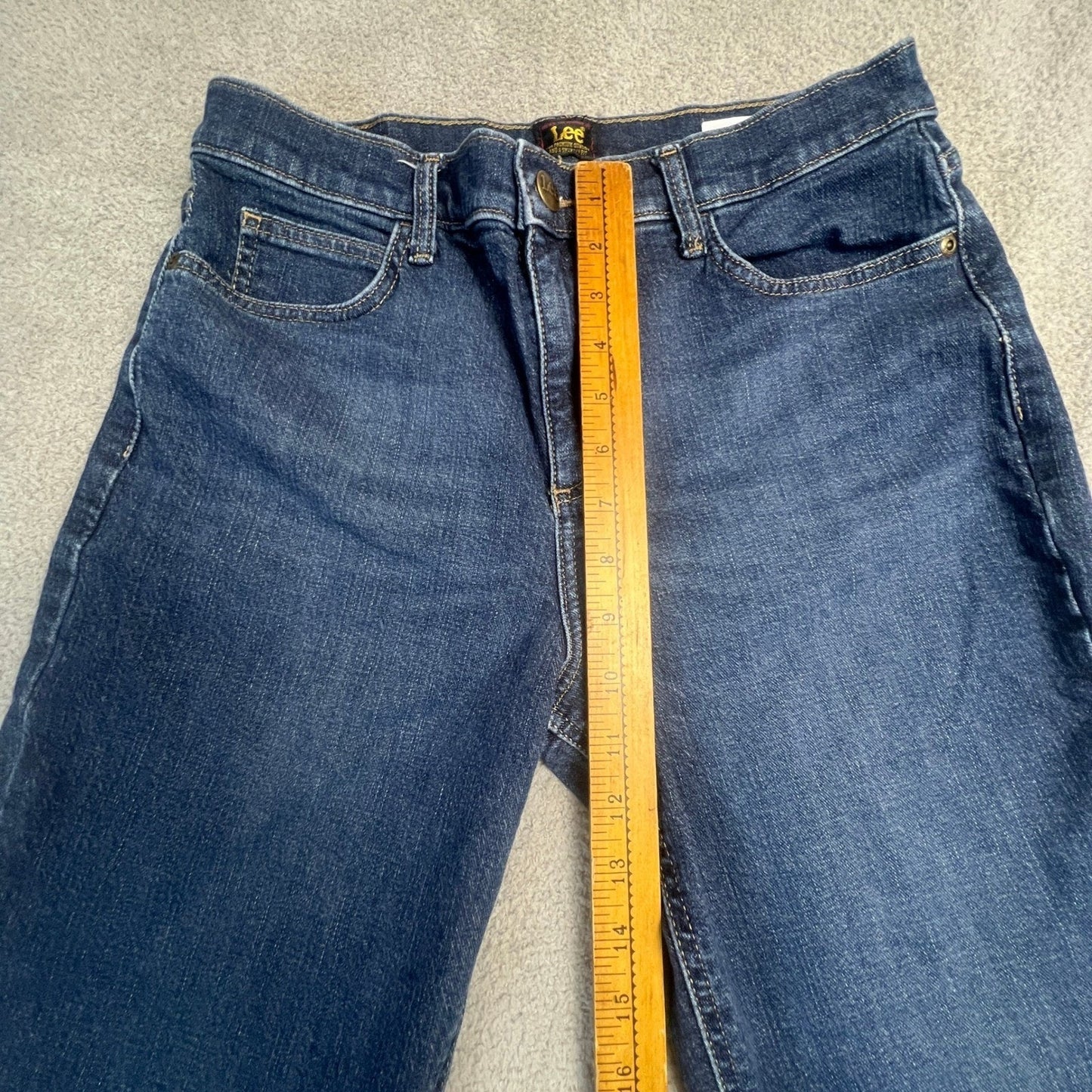 LeeJeans Flare Leg Women's Size 10 Dark Wash High Rise Denim Short