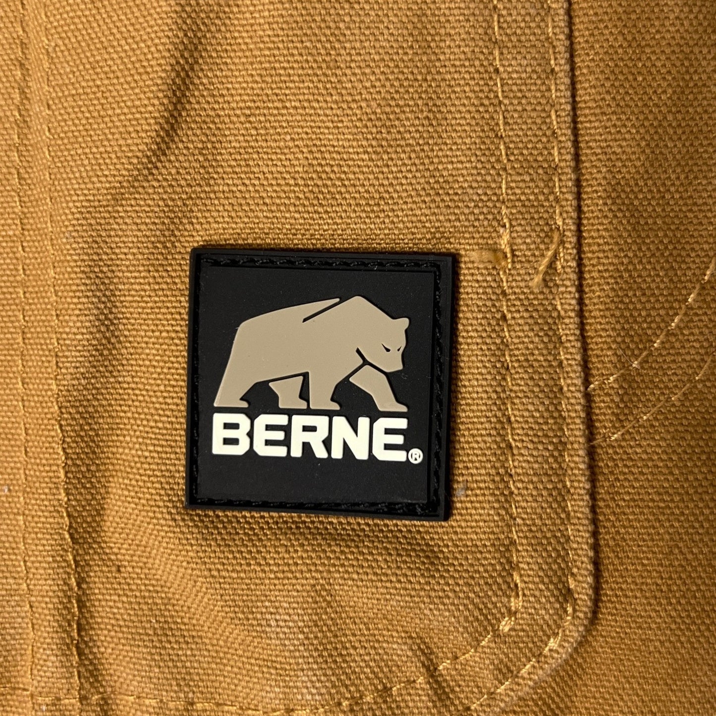 Berne Bib Overalls Mens 38x30 Cotton Duck Canvas Workwear Dble Knee Rugged Brown