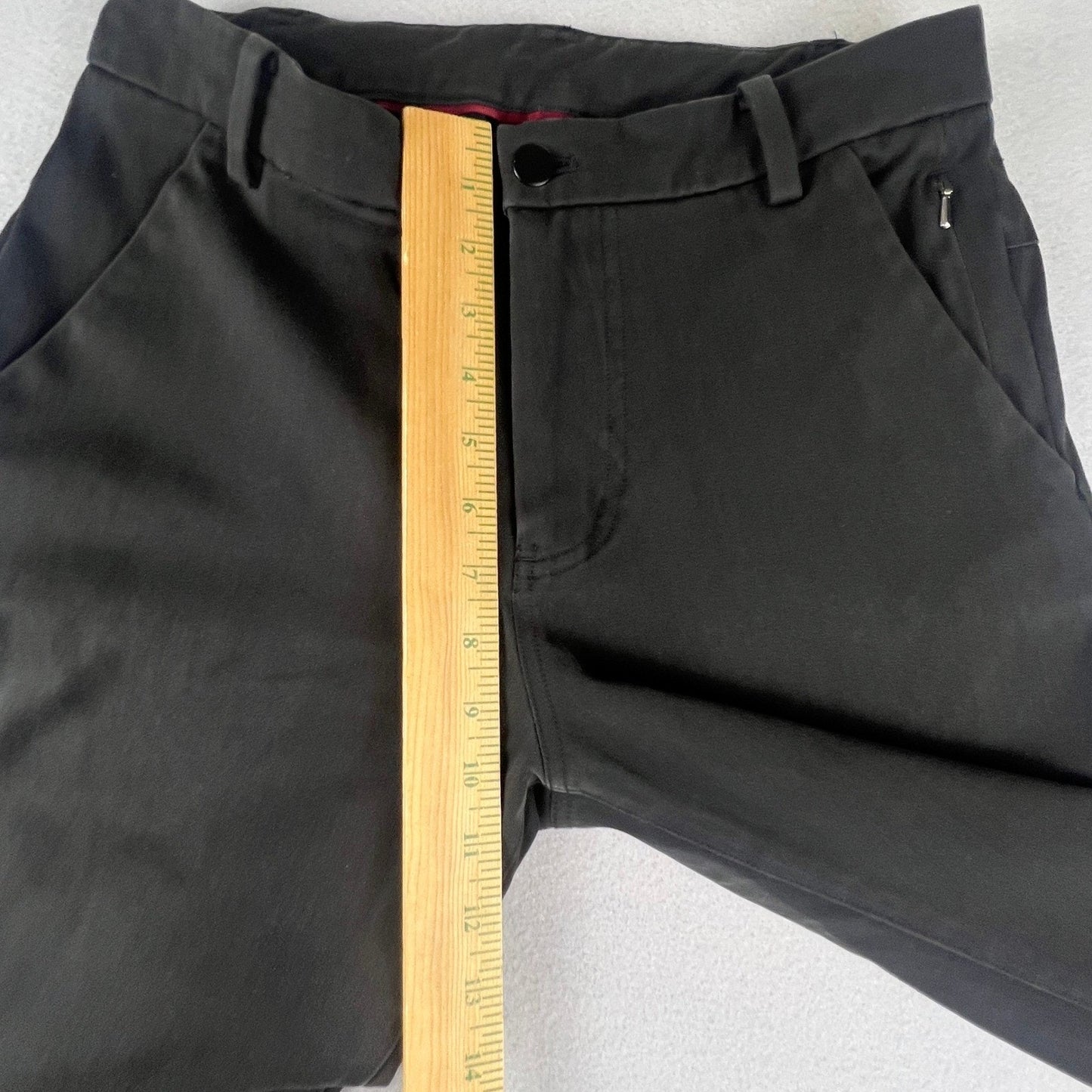 Lululemon Commission Slim-Fit Pant Mens 30 Black Technical Chino Casual Trousers
